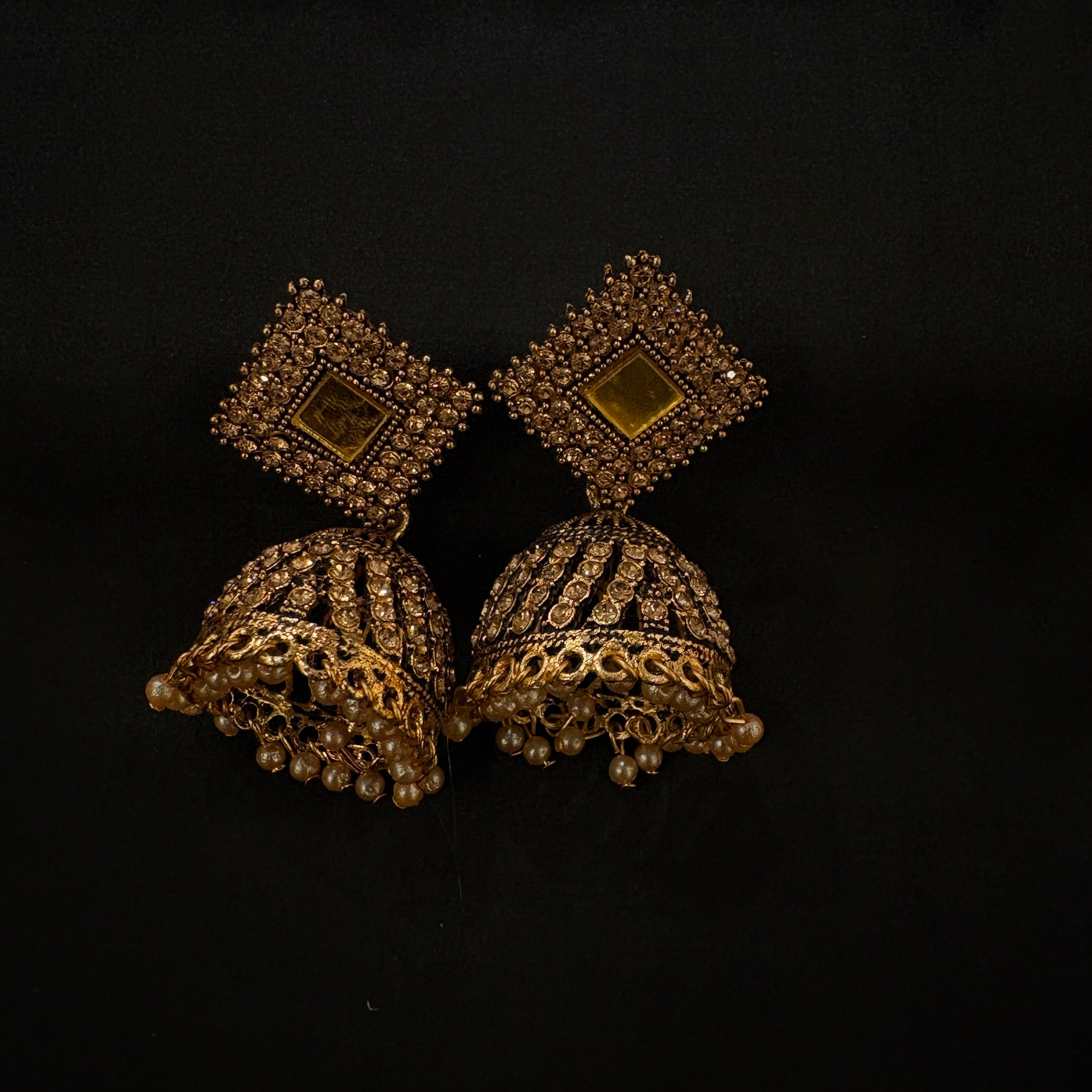 Gold Jhumka Earrings- many Styles