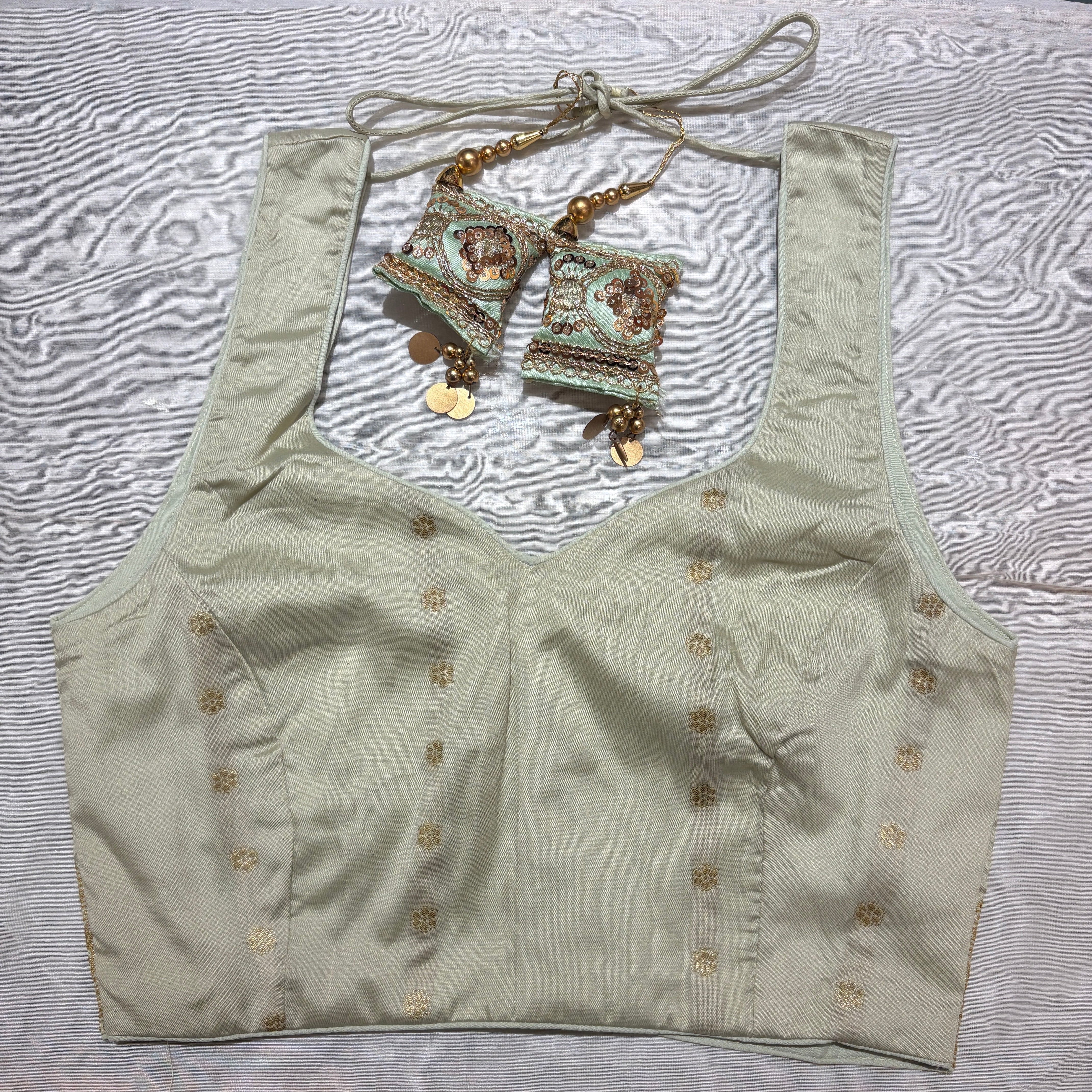 Brocade & Embroidered Saree Blouses 25-Size 28 - Vintage India NYC