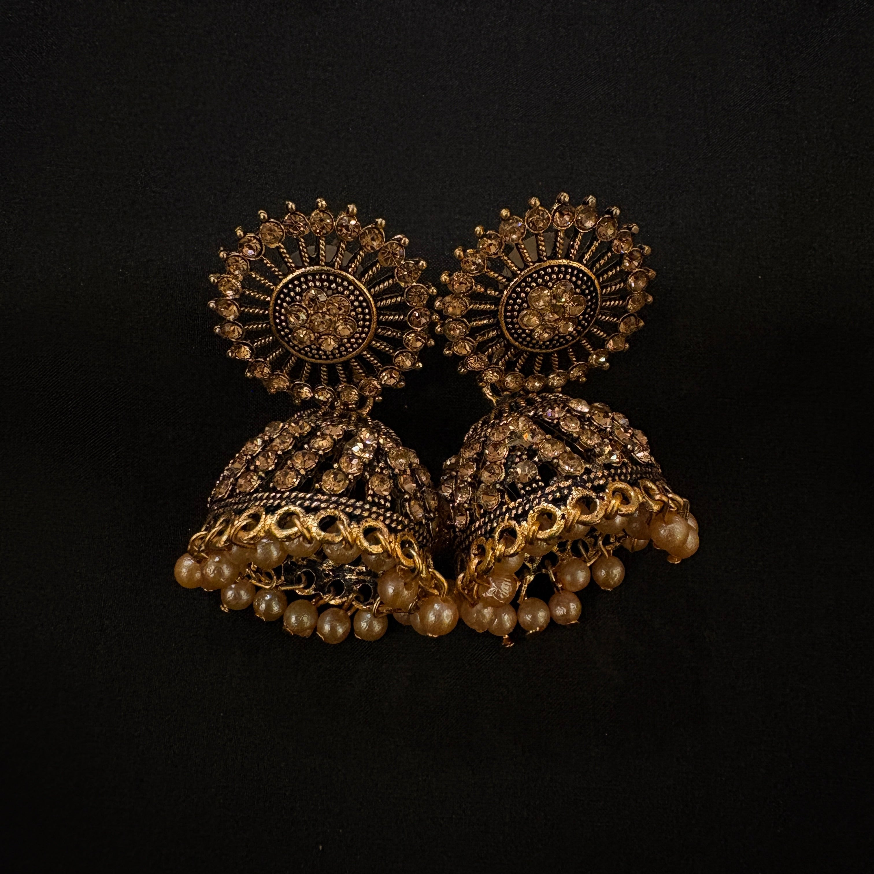 Gold Jhumka Earrings- many Styles