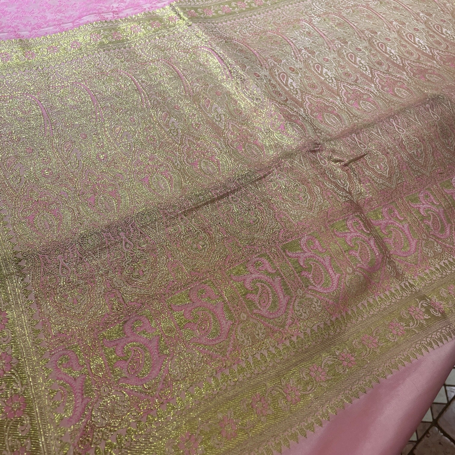 Vintage Banarasi Saree w Blouse Piece-809 - Vintage India NYC