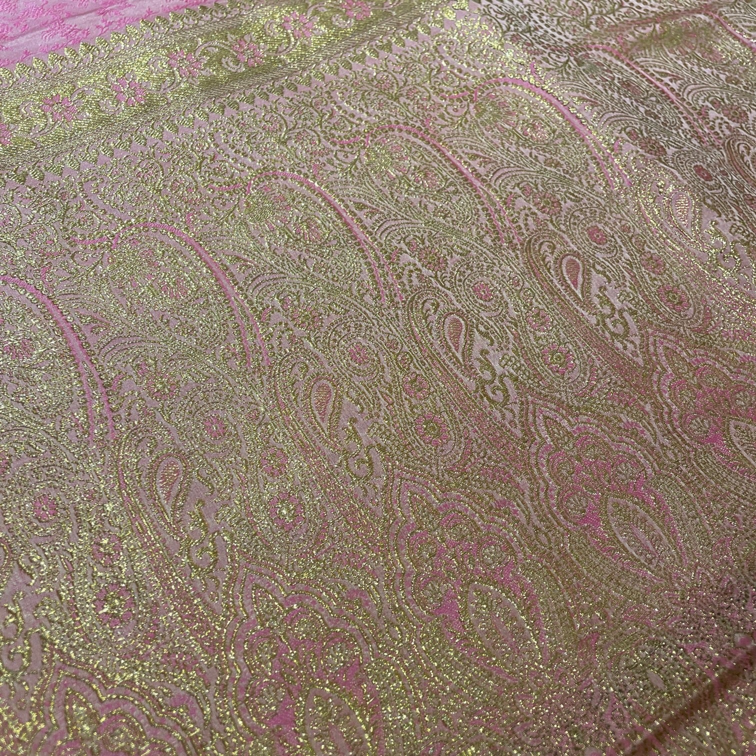 Vintage Banarasi Saree w Blouse Piece-809 - Vintage India NYC