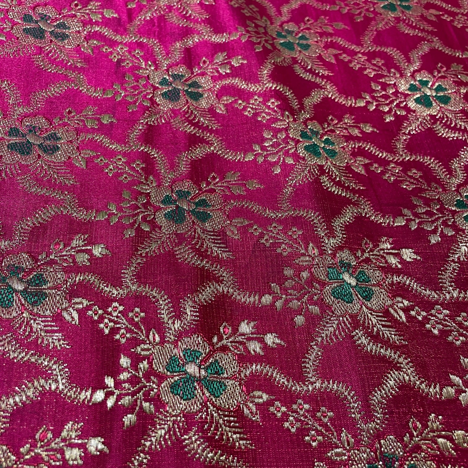 Vintage Meenakari Banarasi Saree w Blouse Piece-811 - Vintage India NYC