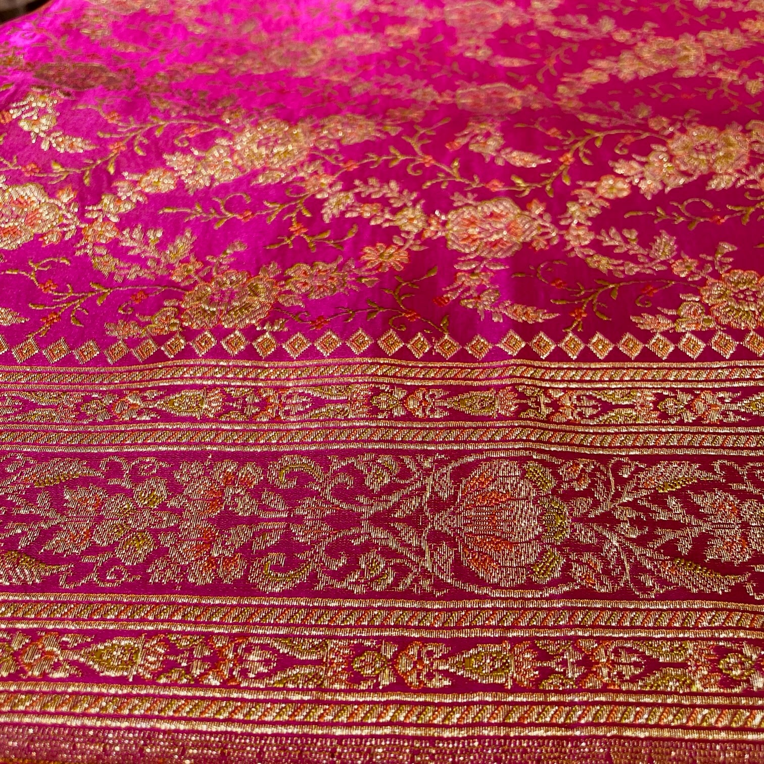 Vintage Banarasi Saree w Blouse Piece-812 - Vintage India NYC