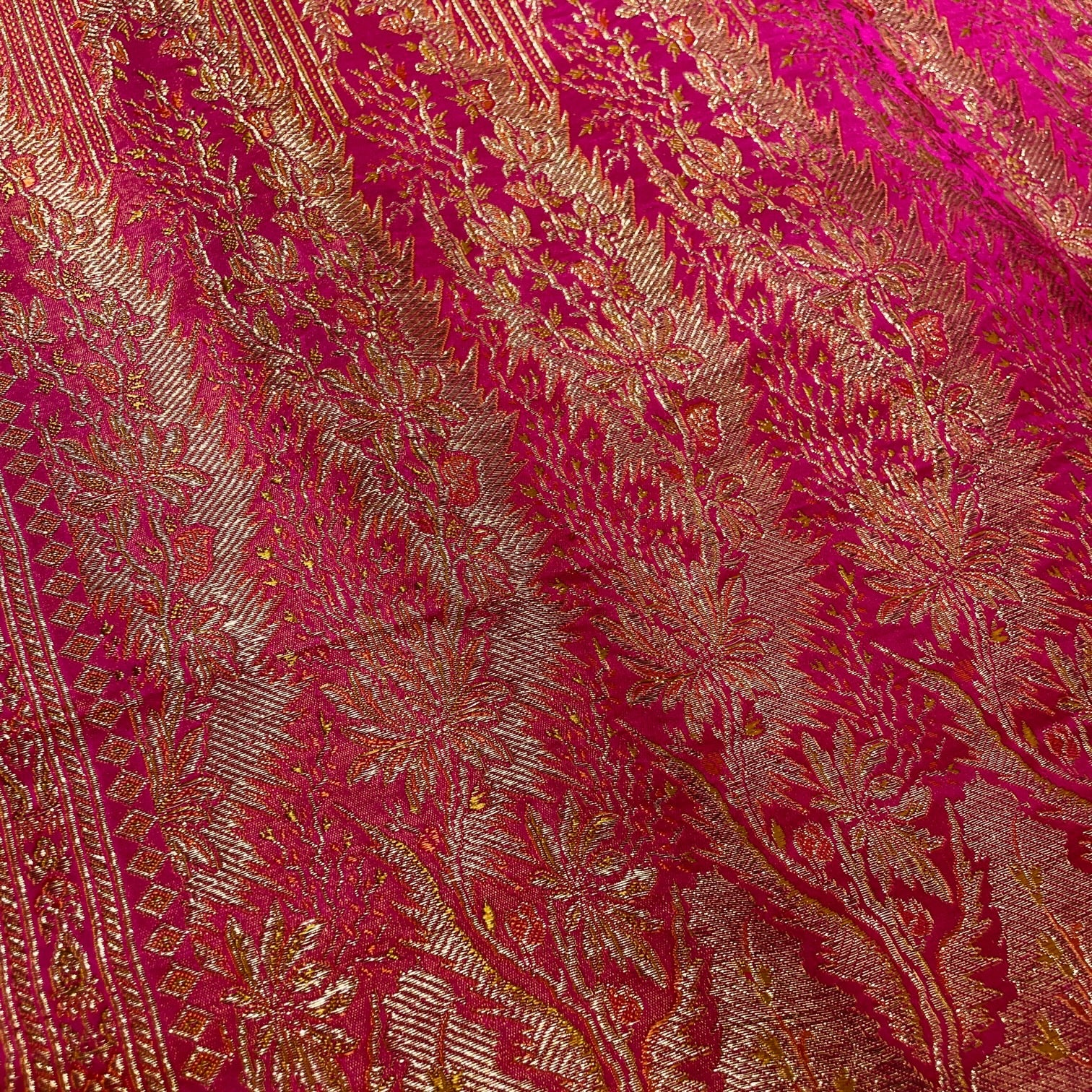 Vintage Banarasi Saree w Blouse Piece-812 - Vintage India NYC