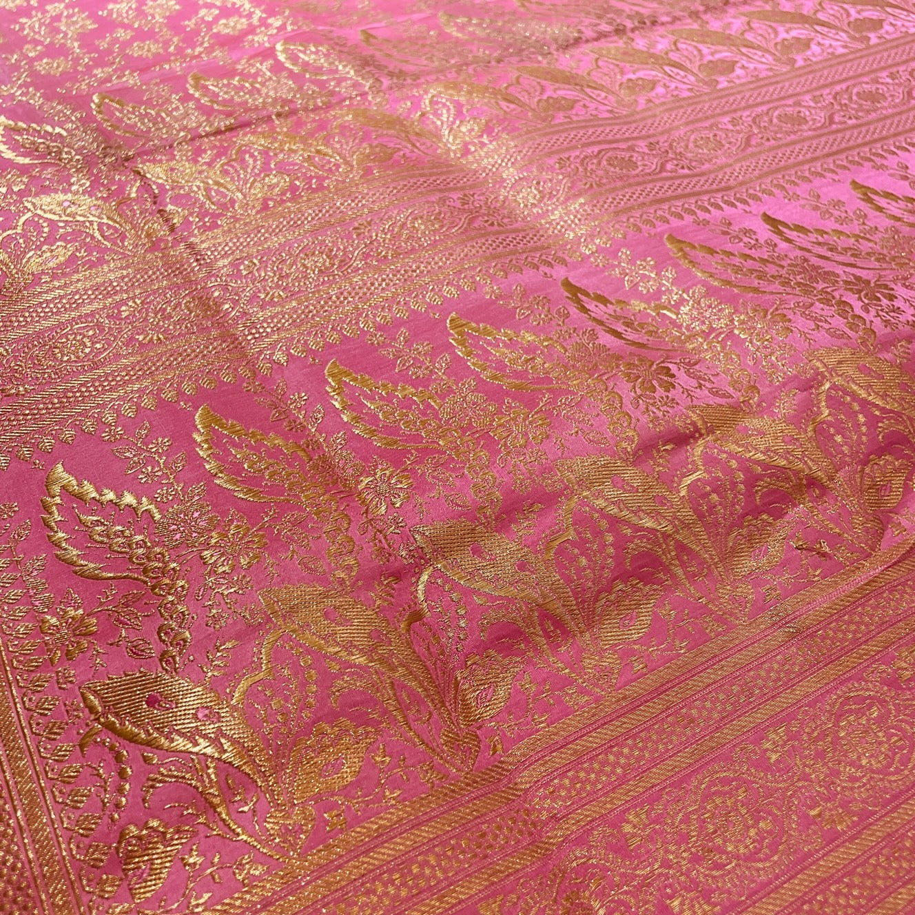 Vintage Banarasi Saree w Blouse Piece-813 - Vintage India NYC