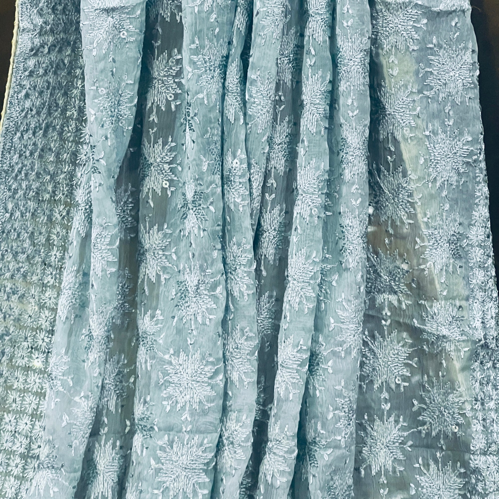 Phukari Embroidered Dupatta -2 Colors - Vintage India NYC