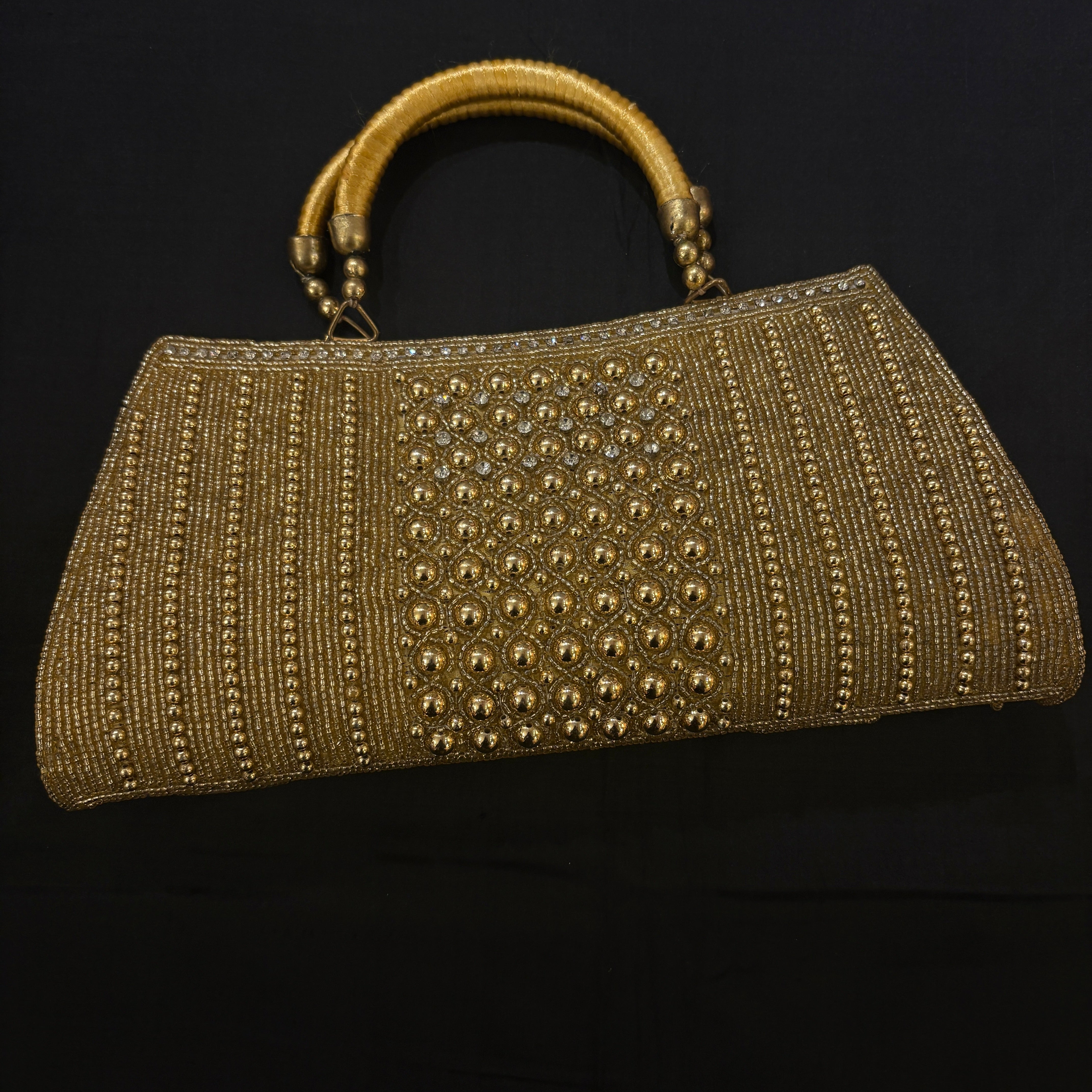 Gold Stonework Purse