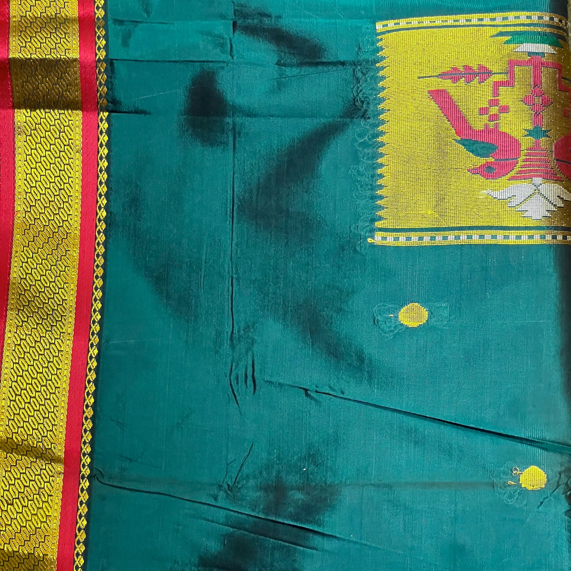 AR Saree with Brocade Border - Vintage India NYC