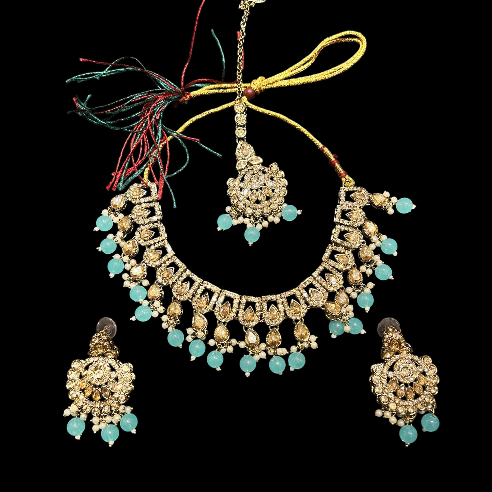 DT Flower Drop Necklace Sets-Many Colors