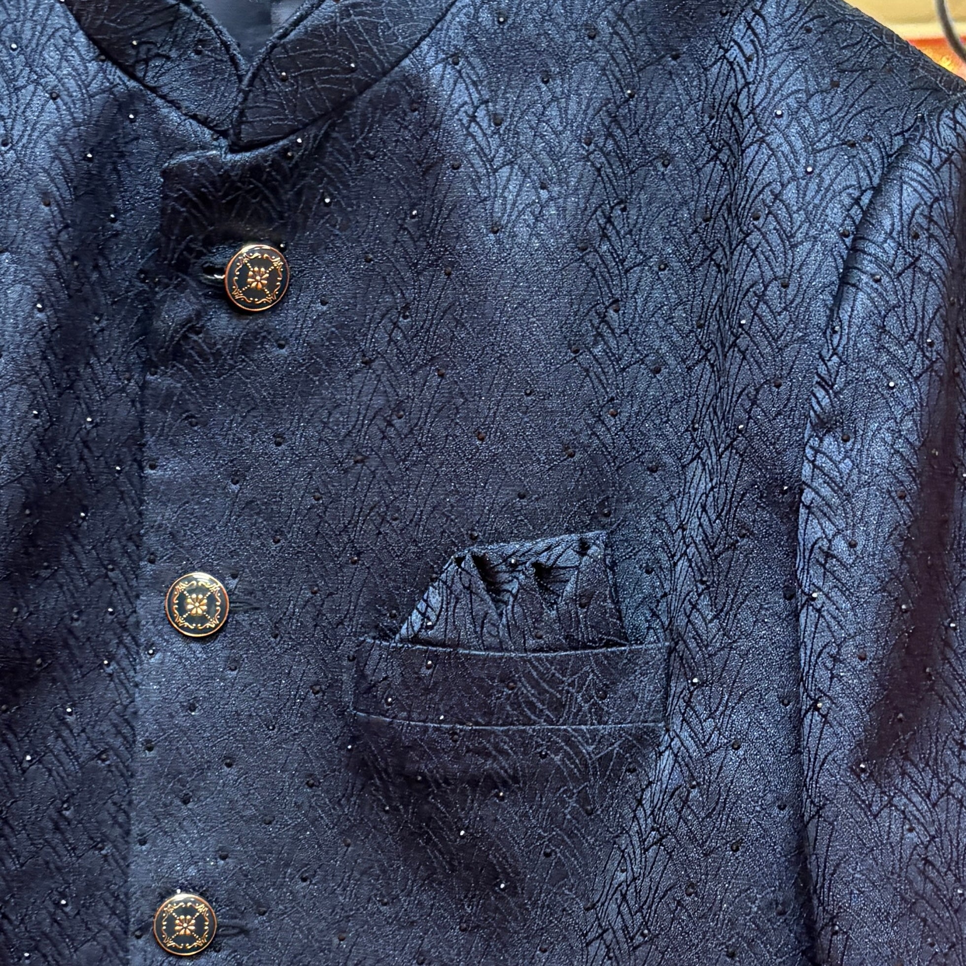 Brushstroke Jodhpuri Jacket - colors - Vintage India NYC