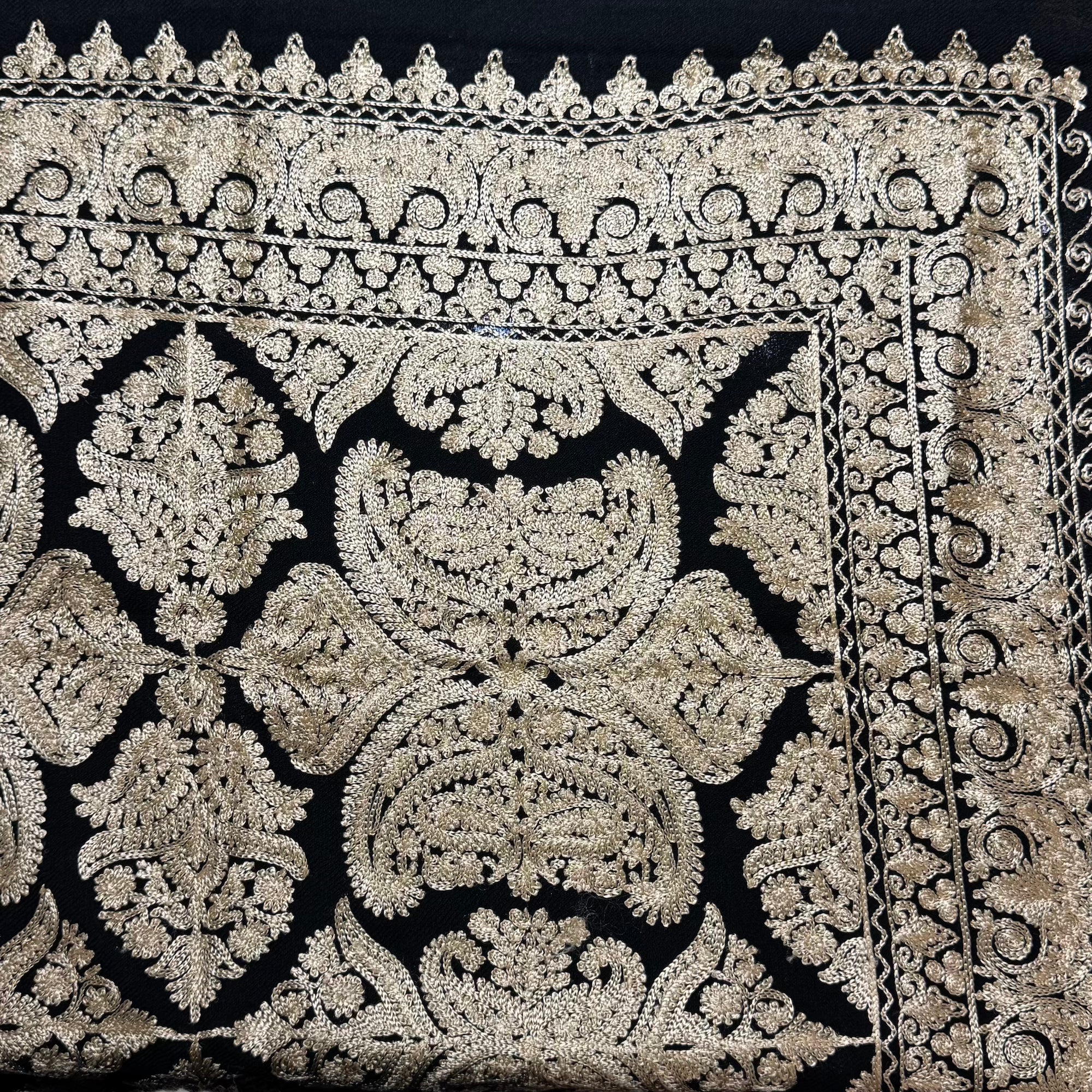 Fine Quality Kashmir Embroidered Wool Shawls - 5 Colors