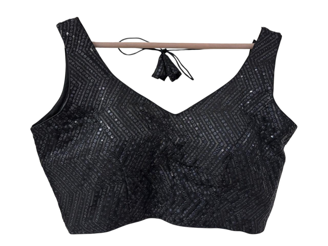 Sequin Zig Zag Choli Blouse-2 Colors