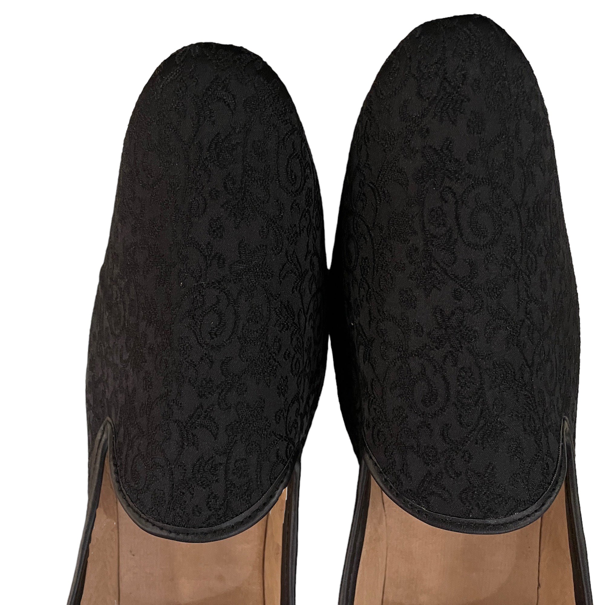 Black Paisley Jacquard Loafer - Vintage India NYC