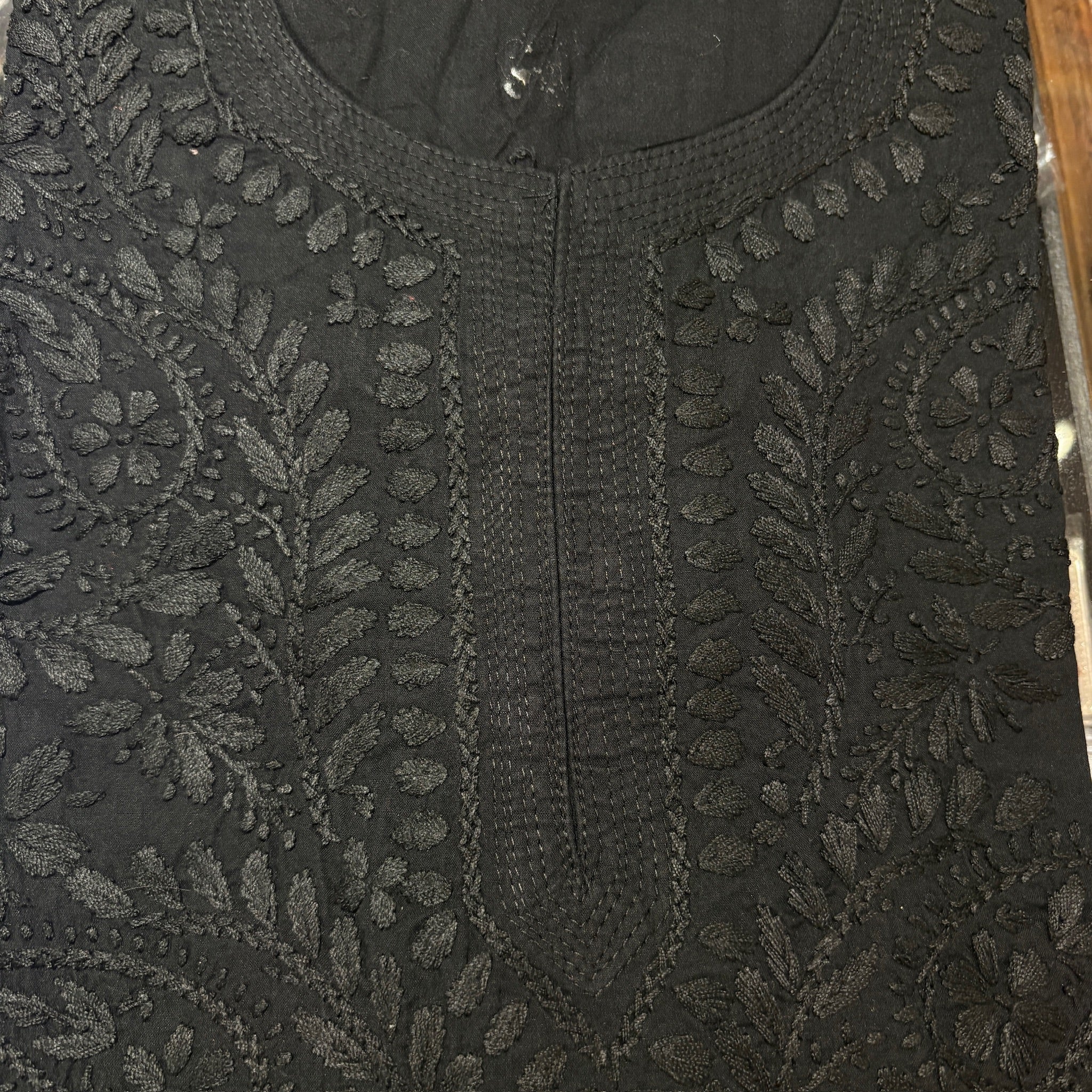 MA Long Embroidered Cotton Tunic Kurtis- 36