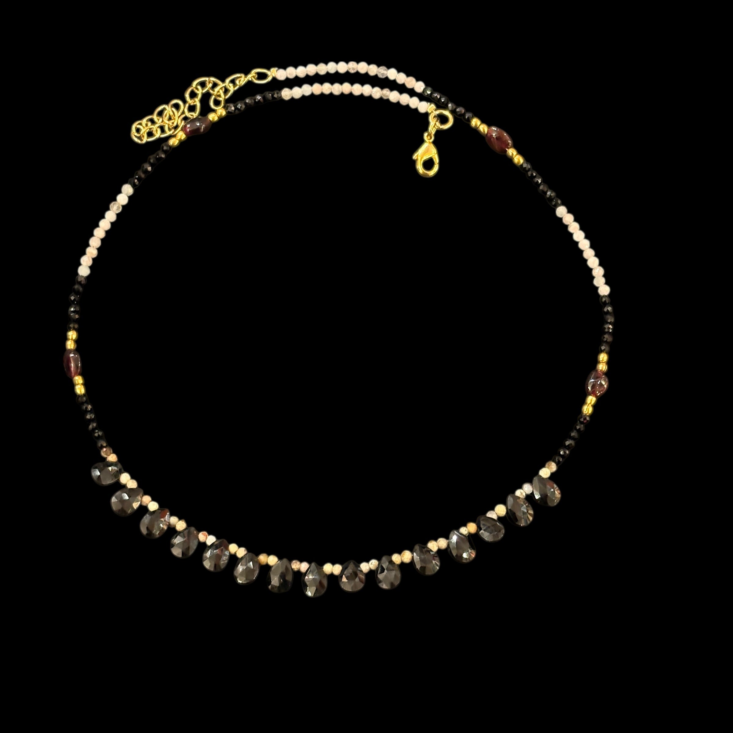 MK Semi Precious Stone Chokers-Colors - Vintage India NYC