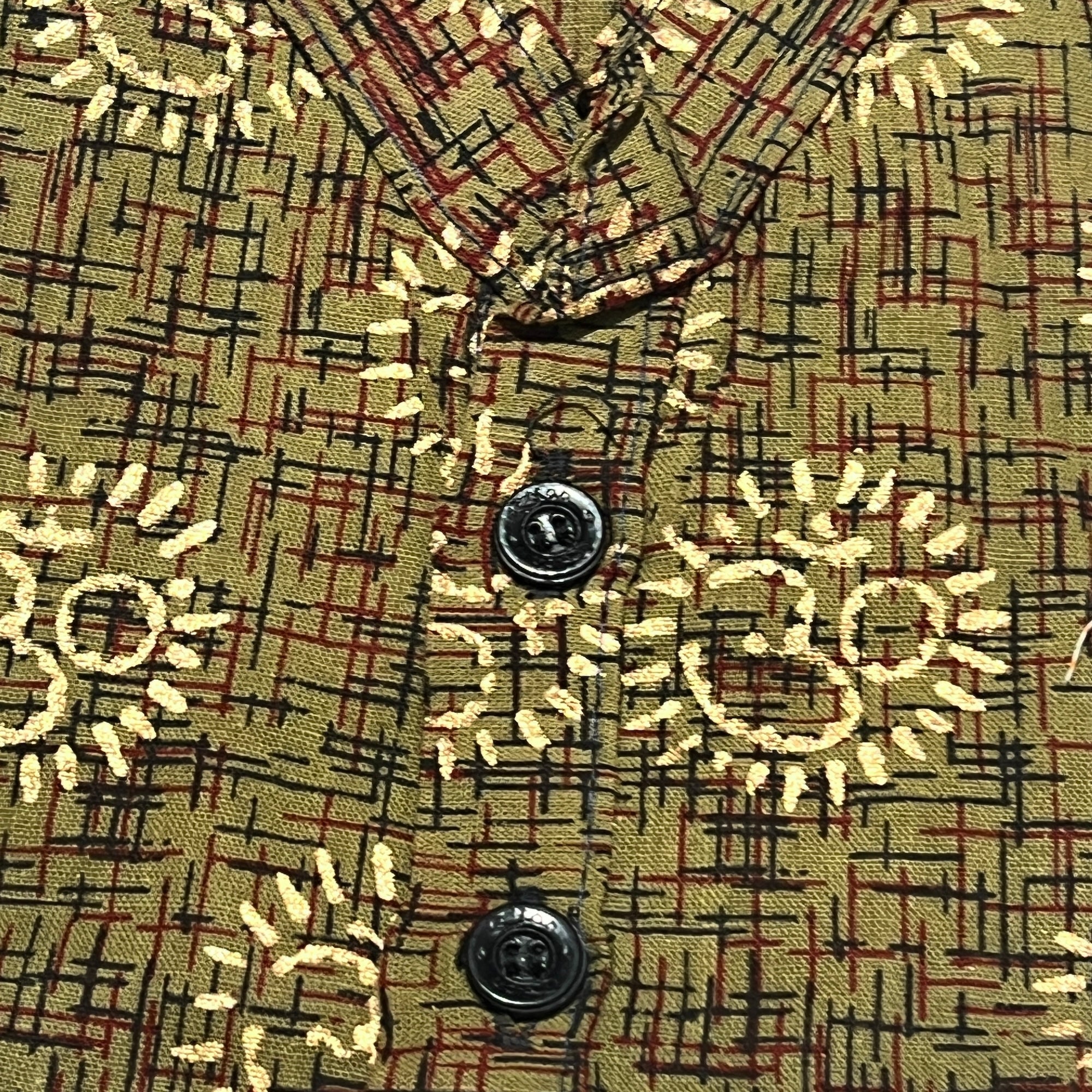 Boys Cotton Kurtas Gold Print-1 year old - Vintage India NYC