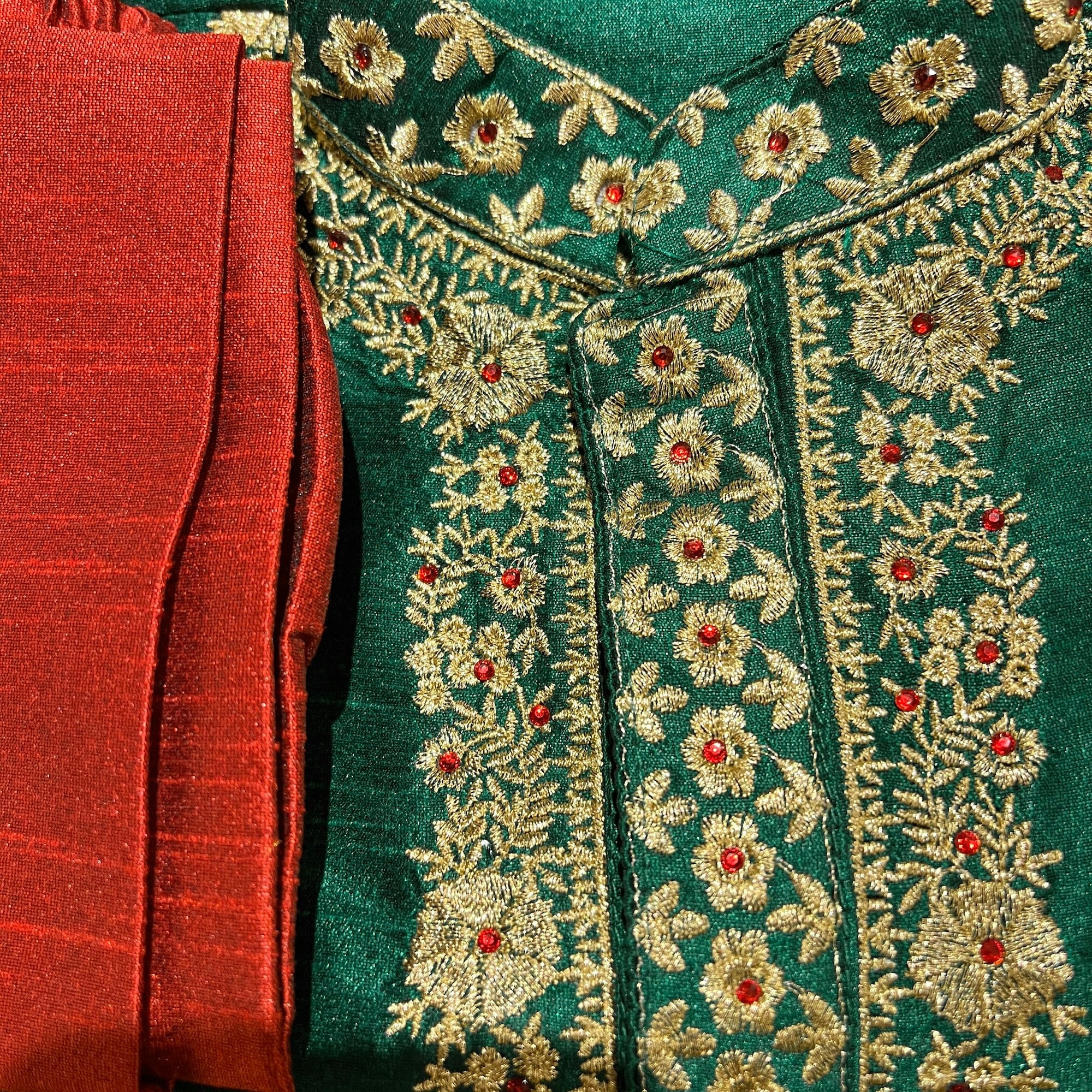 Boys Silk Kurta Set 1 yr old- 6 Colors - Vintage India NYC