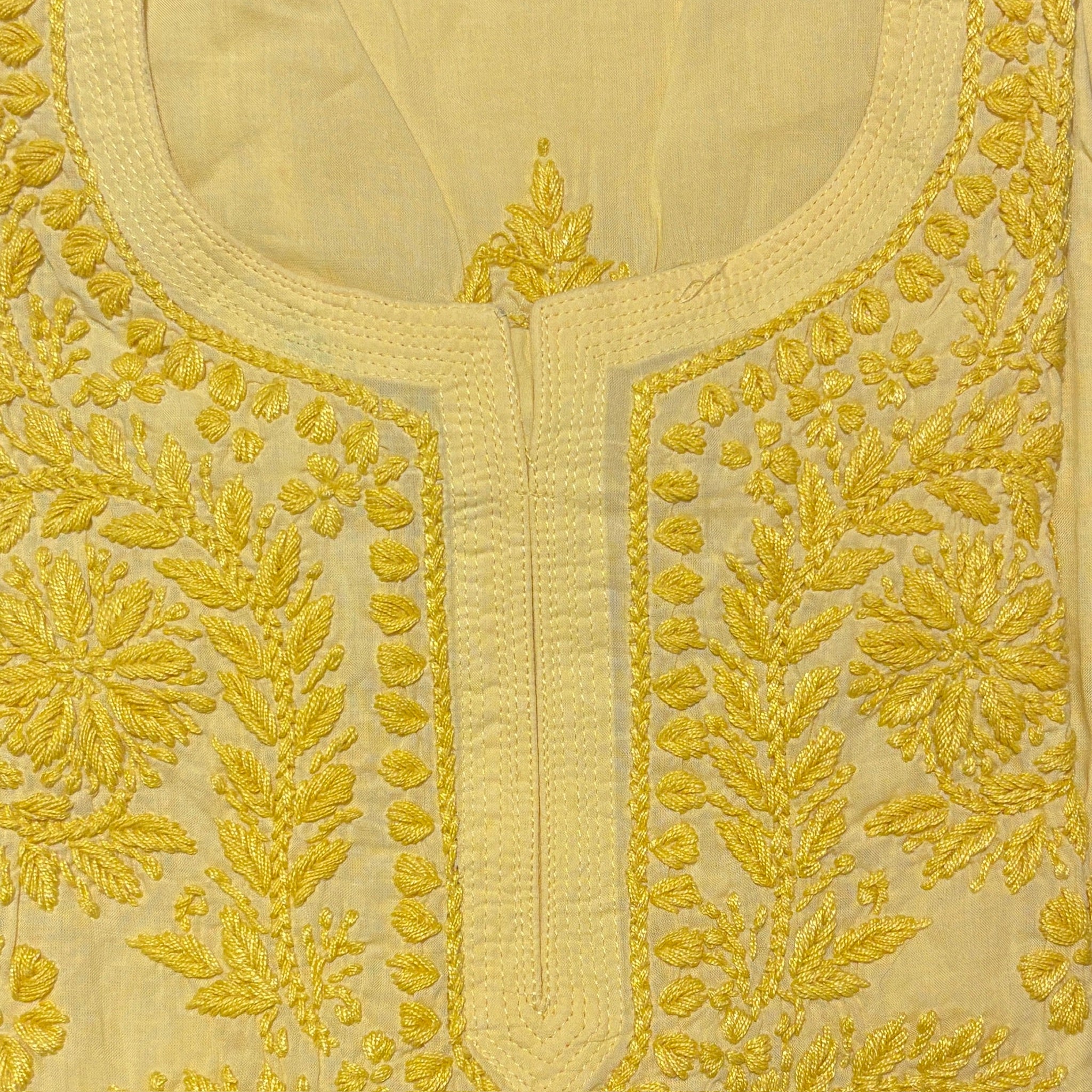 MA Long Embroidered Cotton Tunic Kurtis- 44