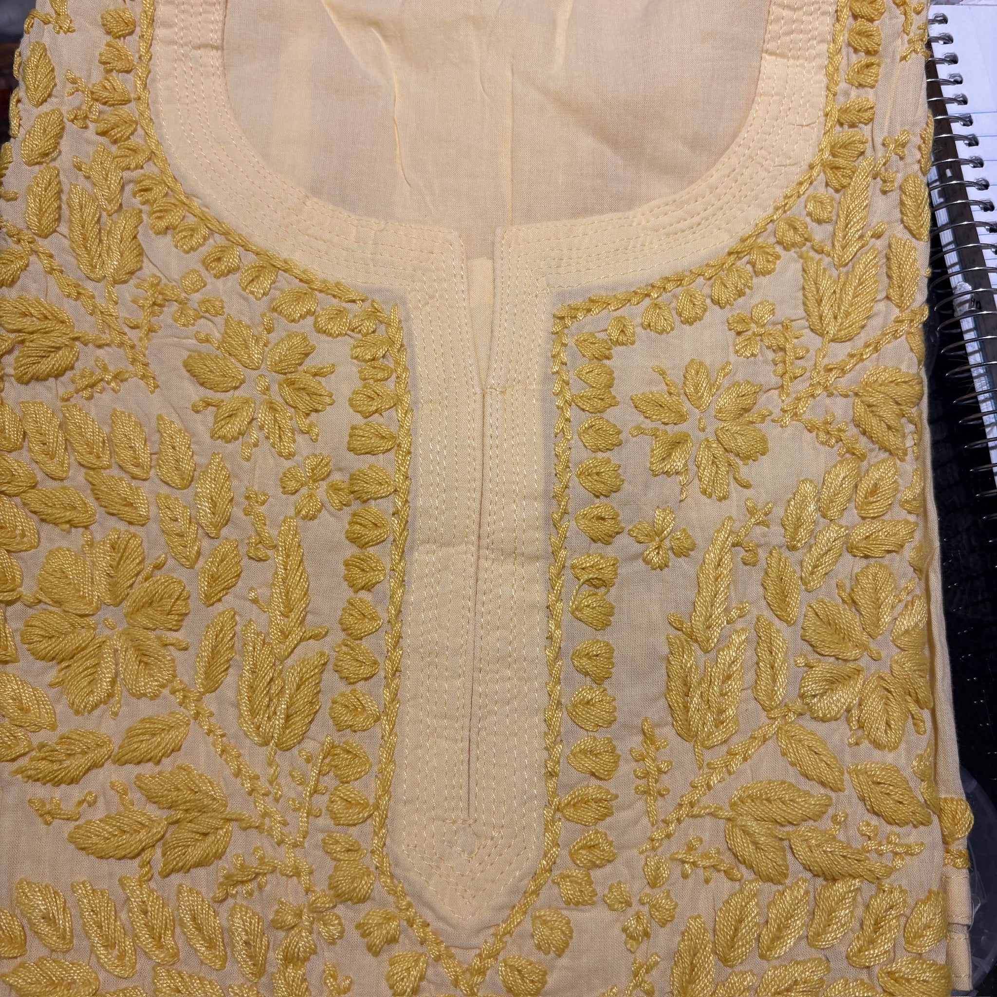 MA Long Embroidered Cotton Tunic Kurtis- 38