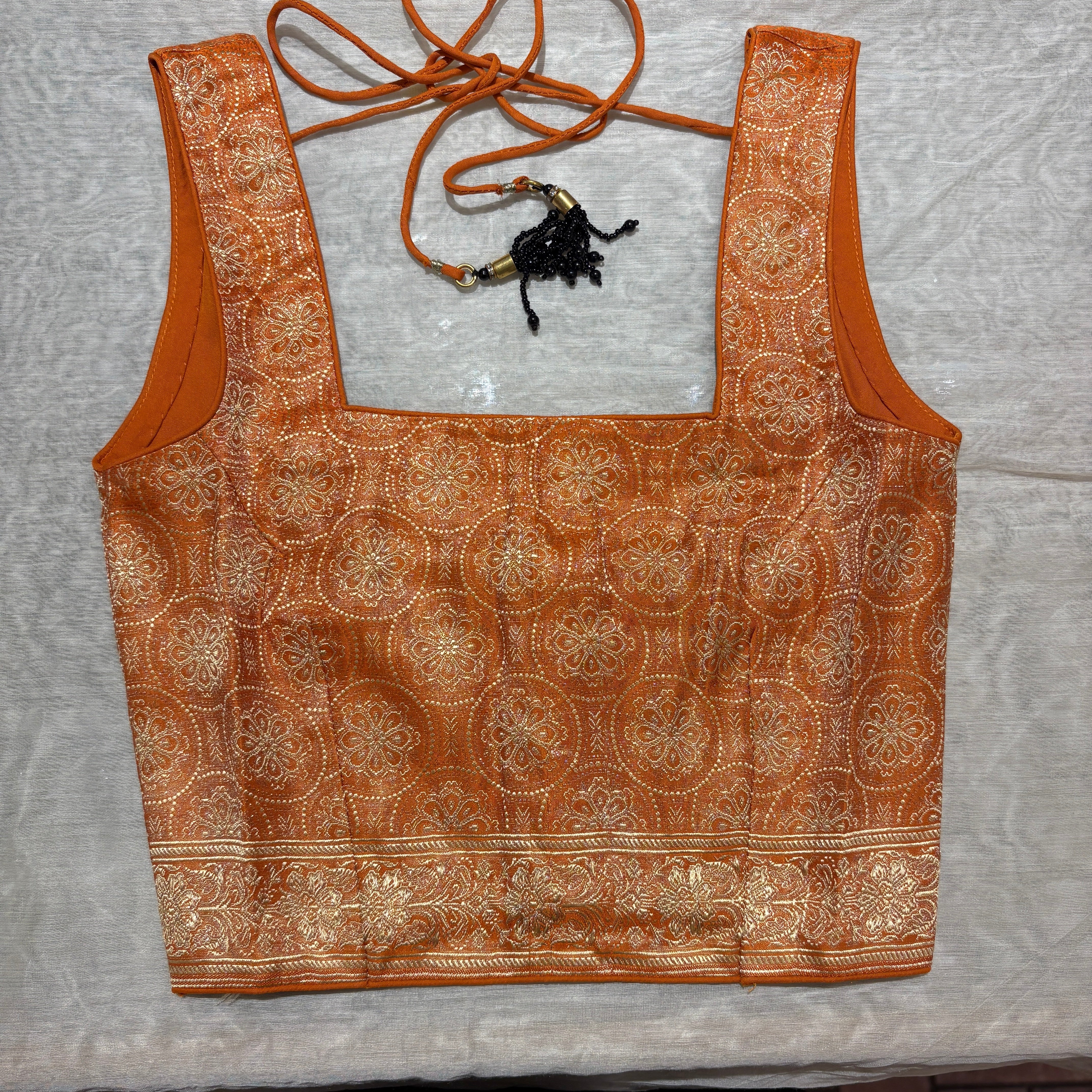 Brocade & Embroidered Saree Blouses 25-Size 28 - Vintage India NYC