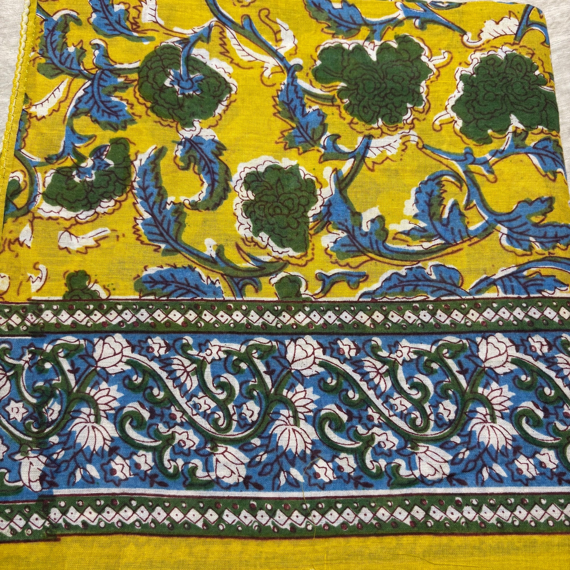 Block Print Sarongs/Scarves 26 - Vintage India NYC