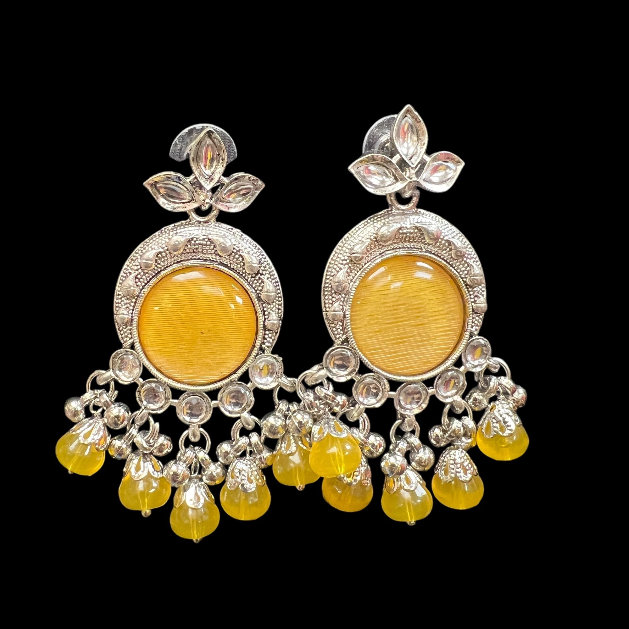 Colored Dangler Earrings-3 Colors - Vintage India NYC