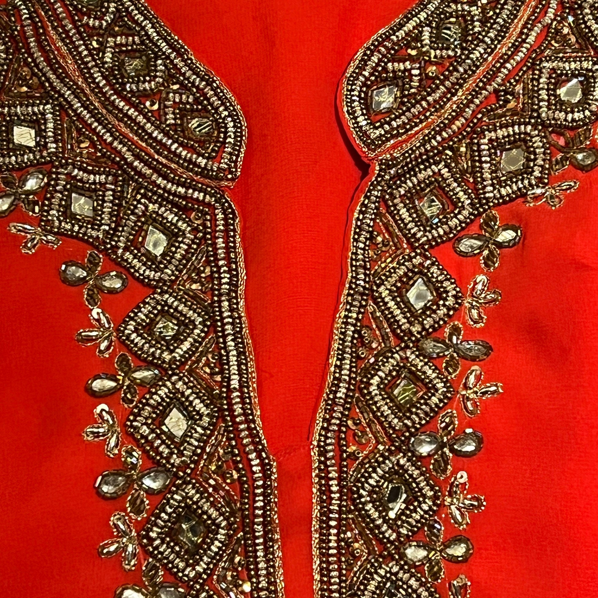 DT Georgette Kurti Size 38 - Vintage India NYC