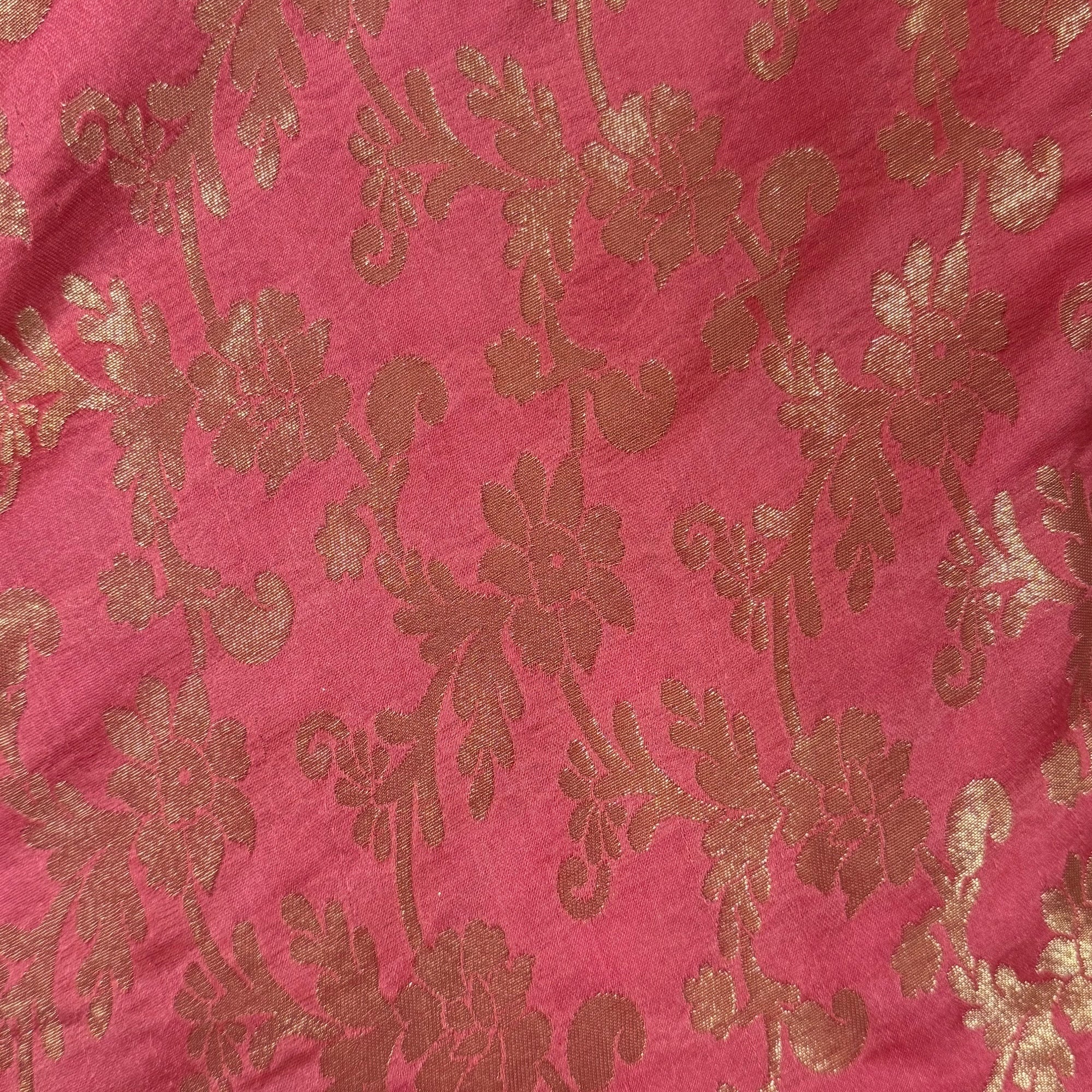 Brocade Paisley Flower Lehengas - Extra Long - Vintage India NYC