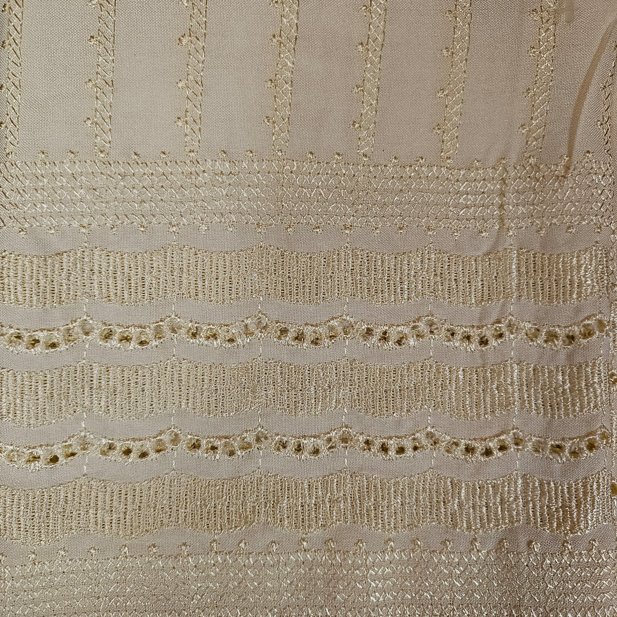 Embroidered Palazzo Pants-Neutrals - Vintage India NYC