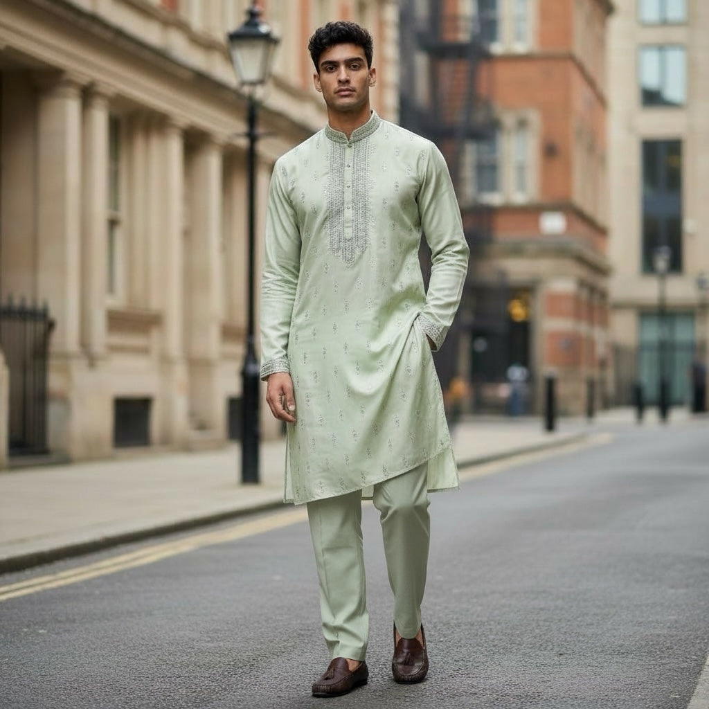 DT Pastel Embroidered Kurta Set-2 Colors