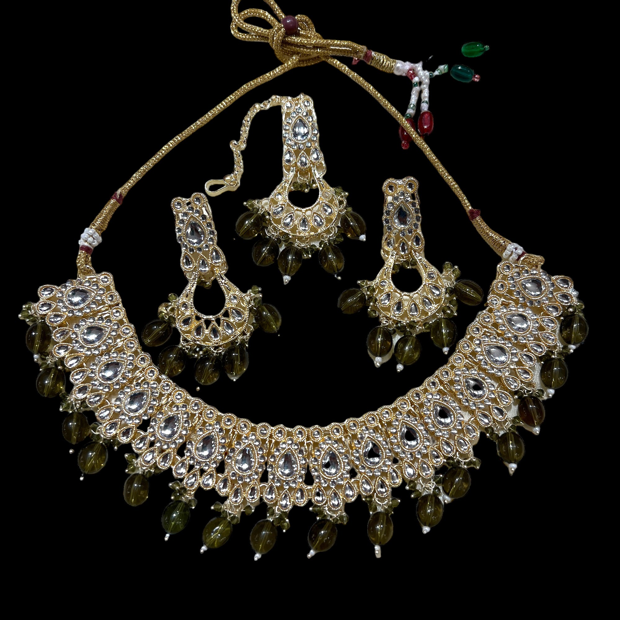 DT Drop Necklace Sets-6 Colors - Vintage India NYC