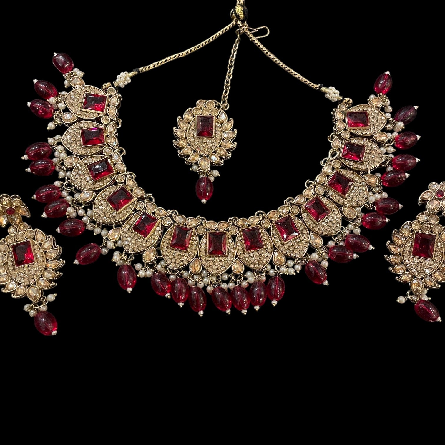 DT Petal Square Necklace Sets-Many Colors