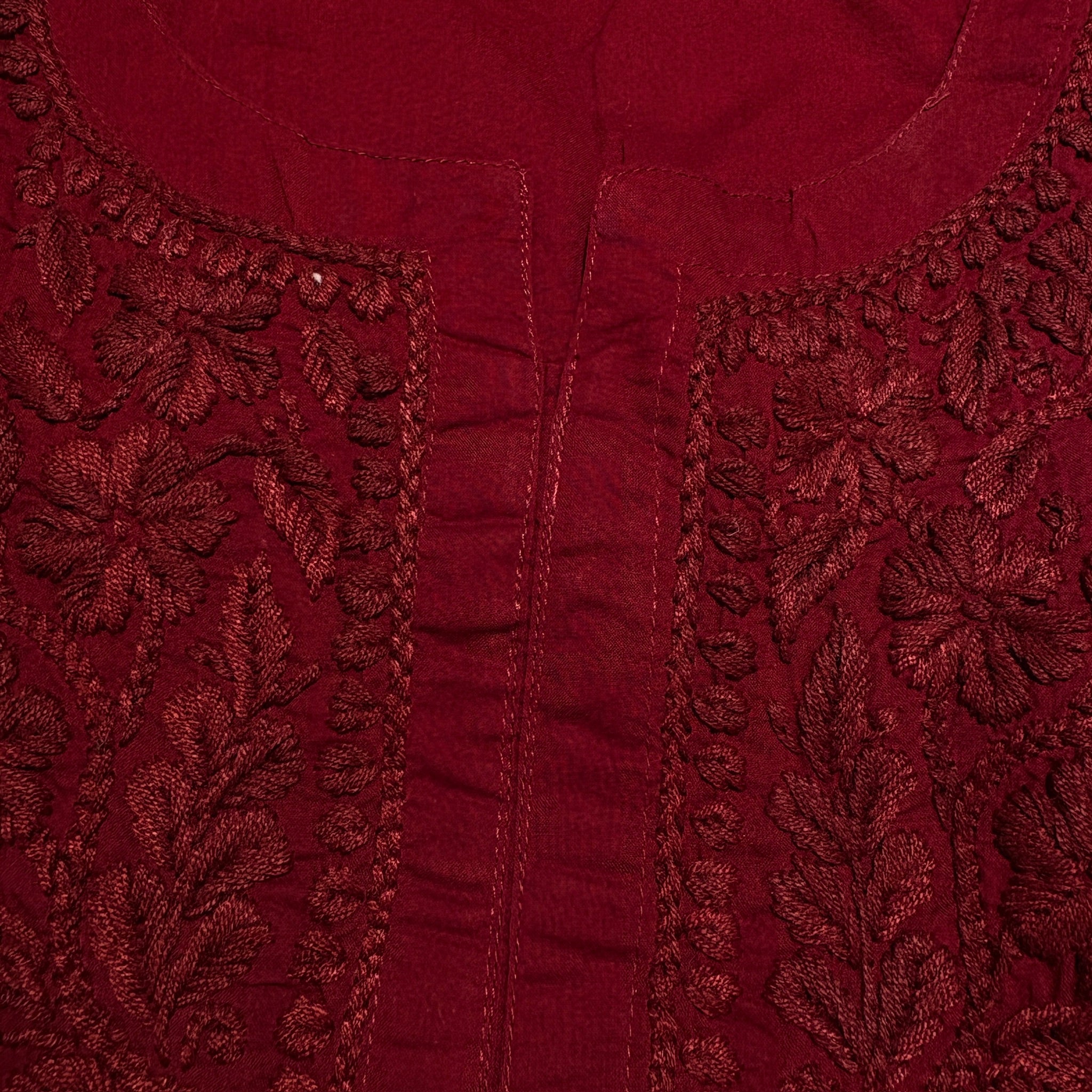 MA Long Embroidered Cotton Tunic Kurtis- 44