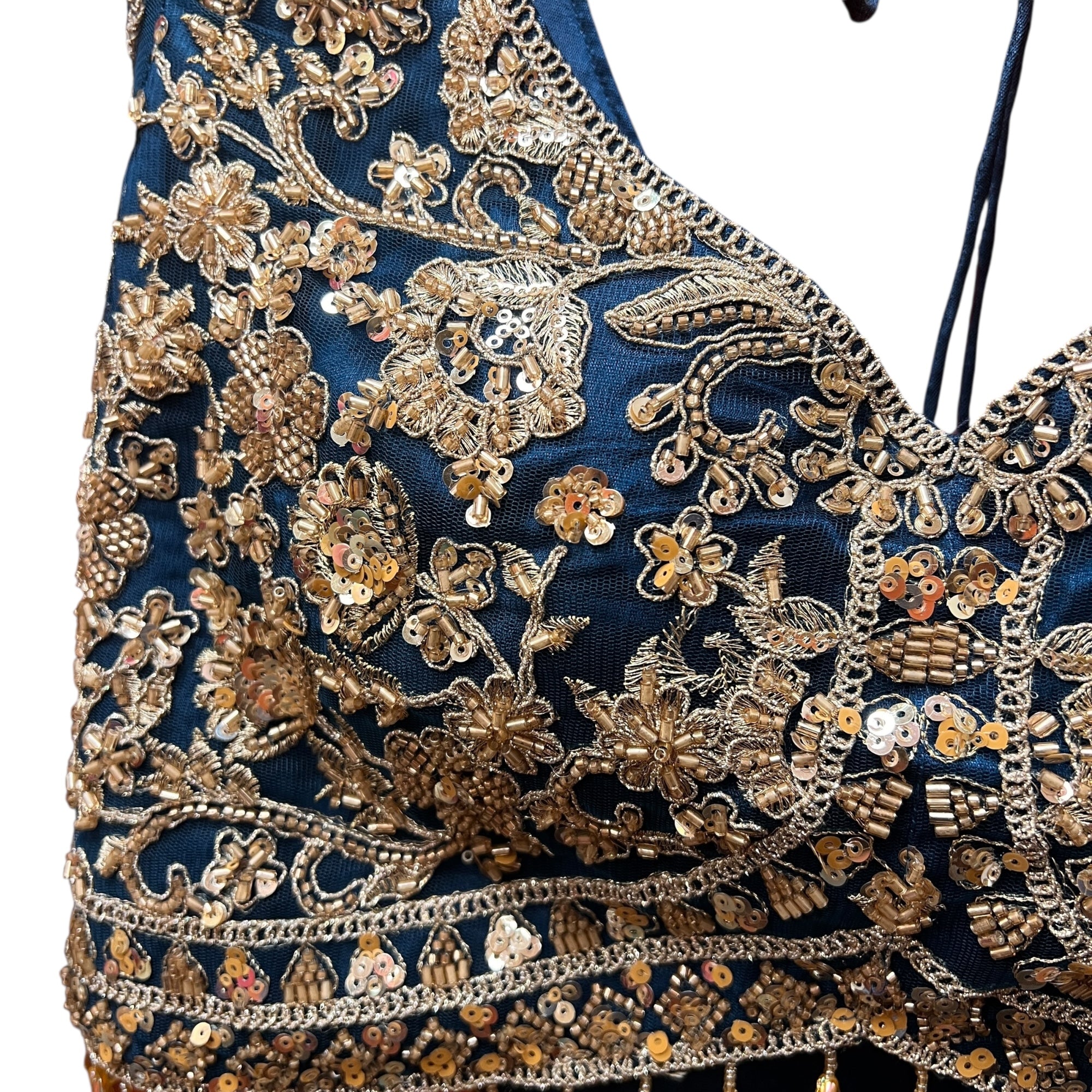 Handwork Heavy Work Semi Bridal Lehenga Sets-4 Colors - Vintage India NYC