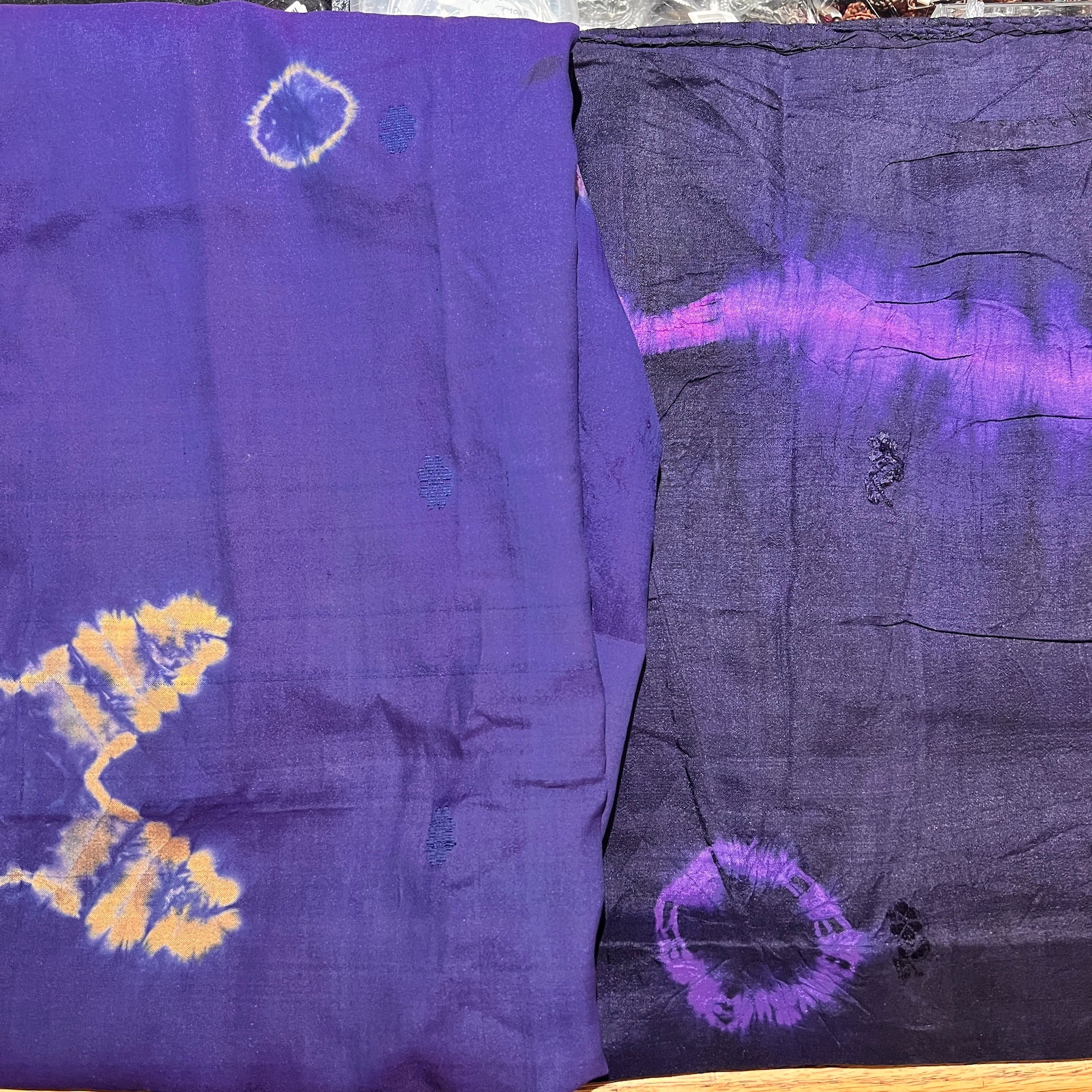 LH Bandhani Pure Silk Scarves-Various - Vintage India NYC