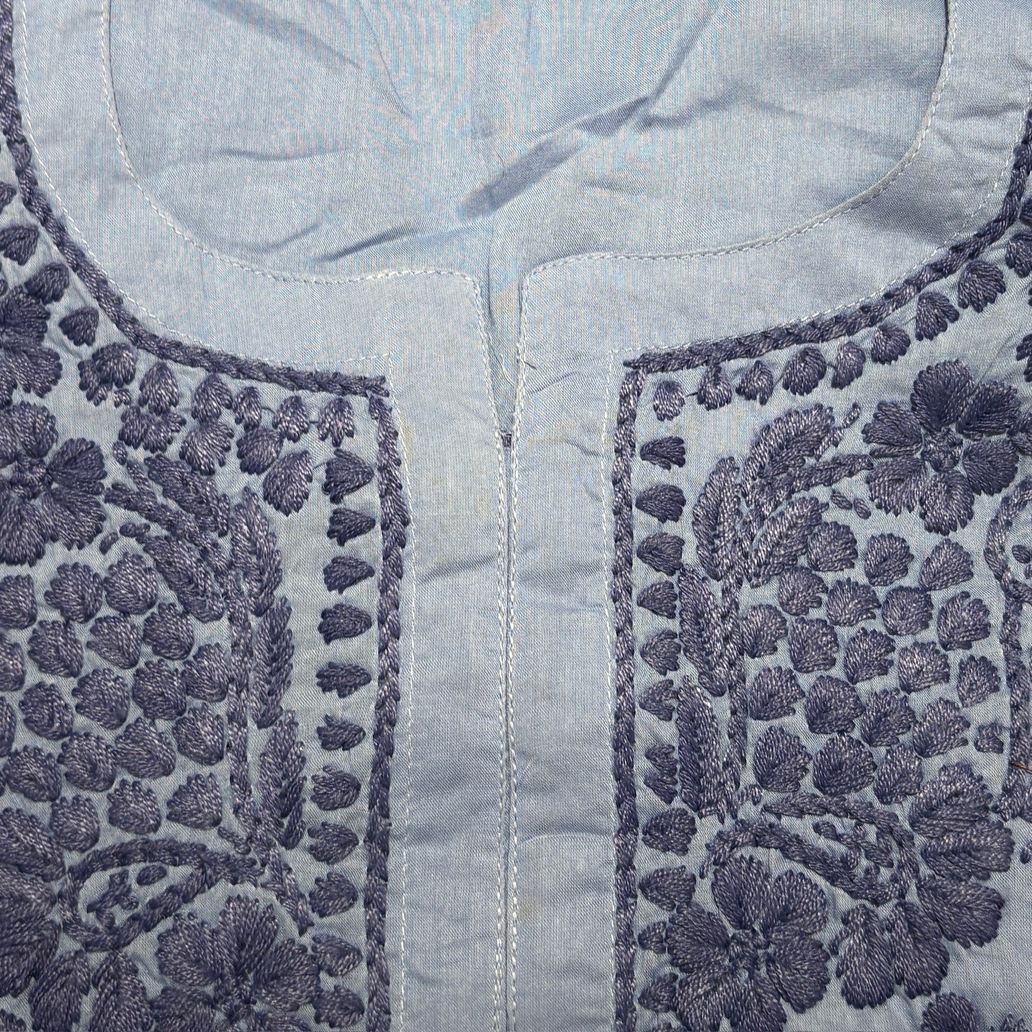 MA Short Embroidered Cotton Kurti-Size 42