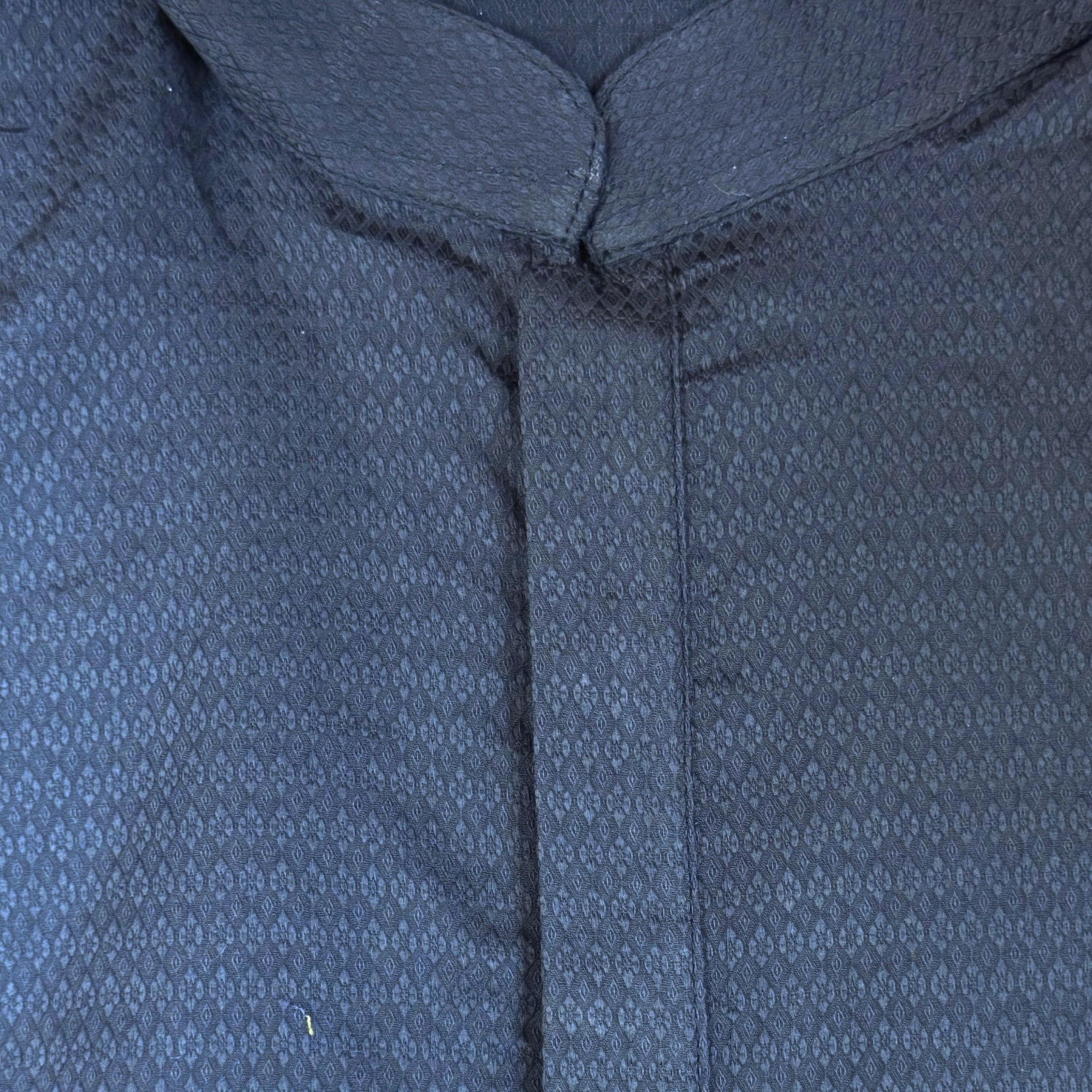 Small Jacquard Band Collar Short Kurta- Colors