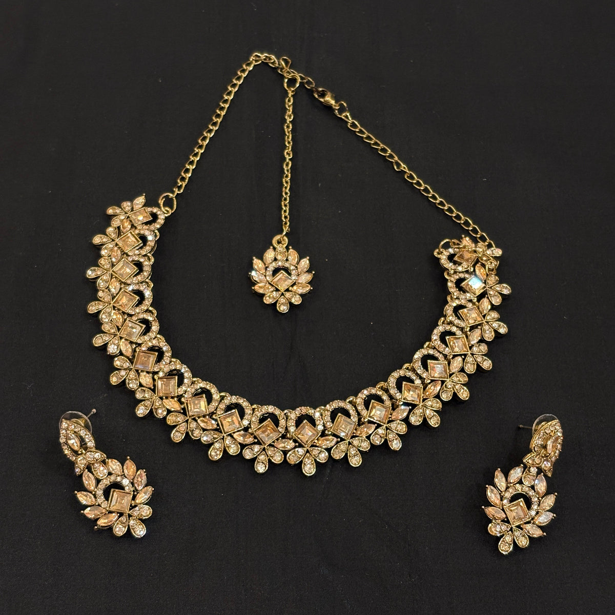 Gold Necklace Set Collection 2- 165-Various - Vintage India NYC