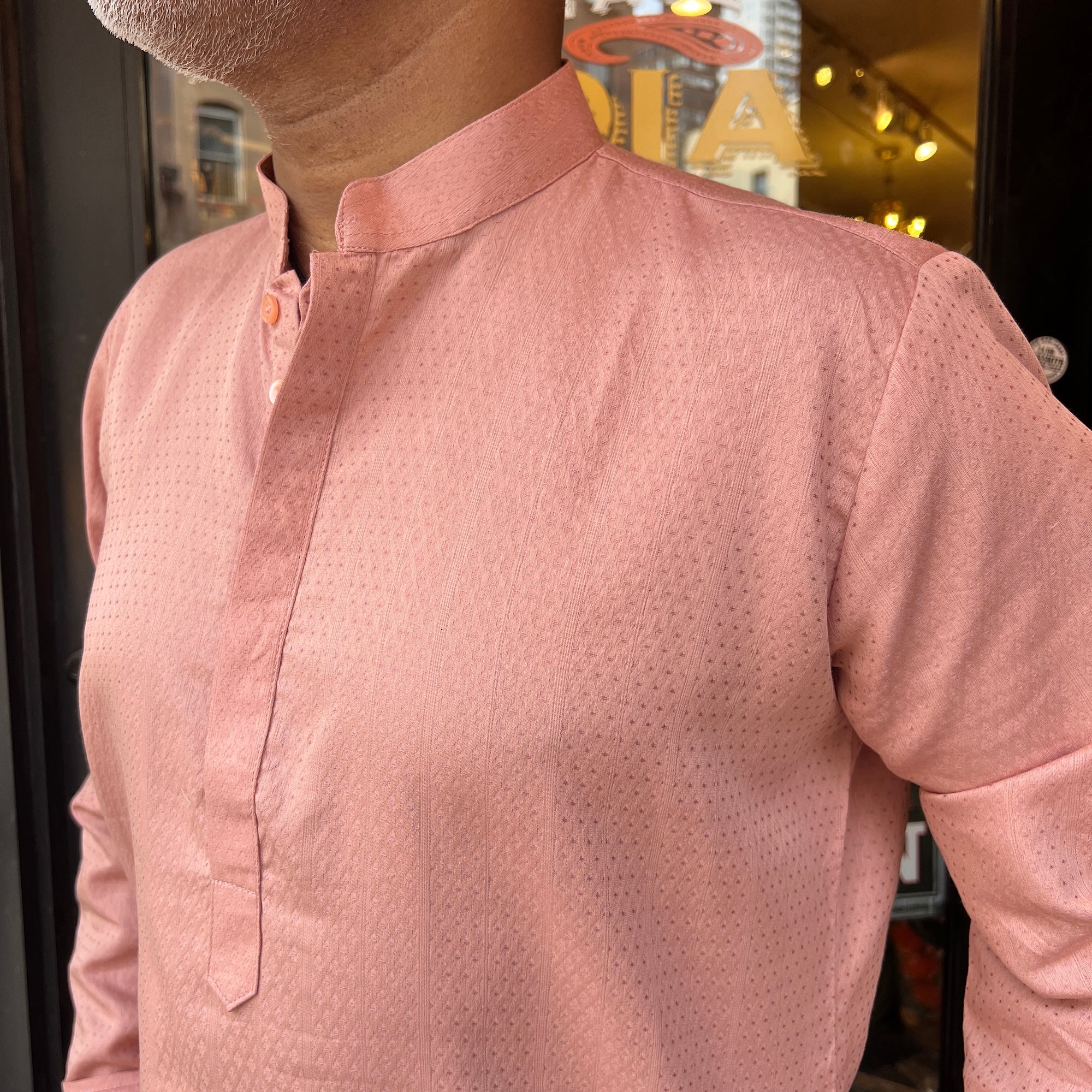 Shade Band Collar Short Kurta- Various Colors
