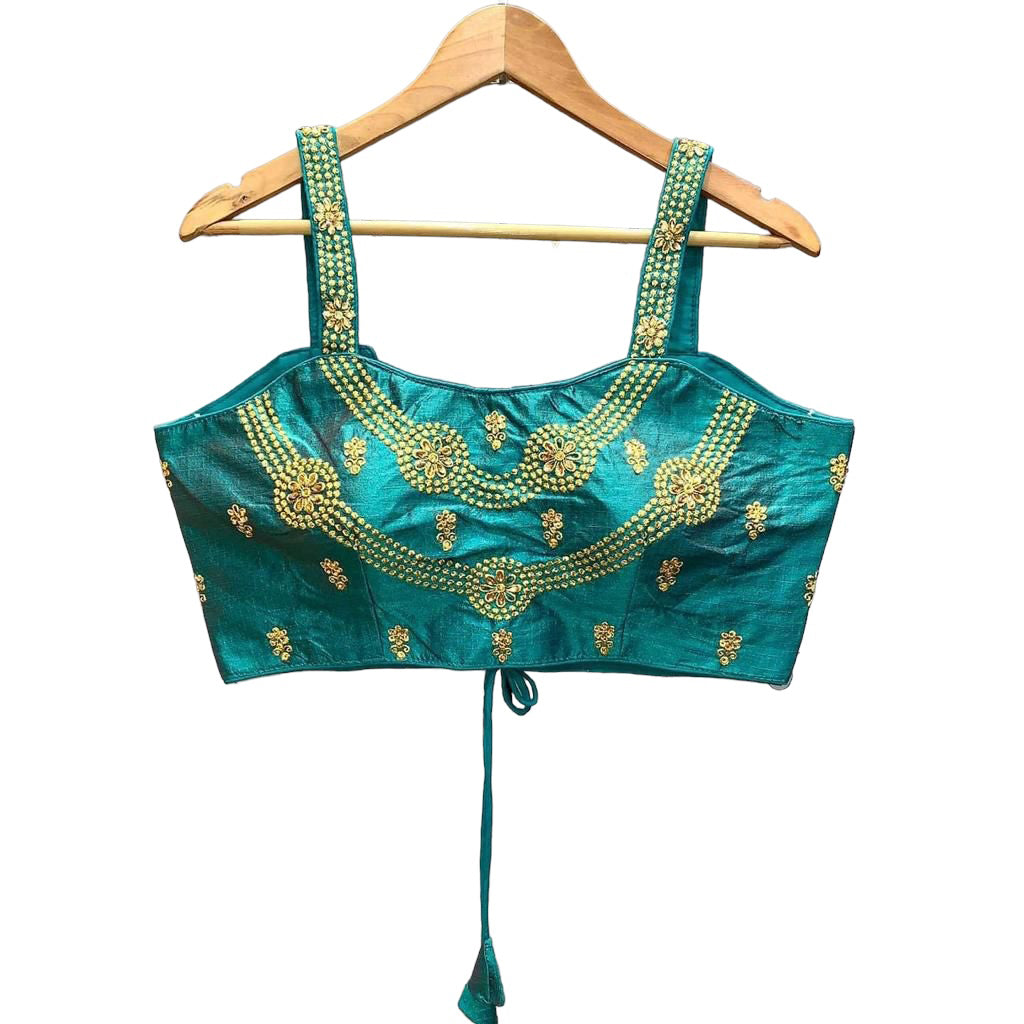 Thin Strap Choli Blouse-Many Colors - Vintage India NYC