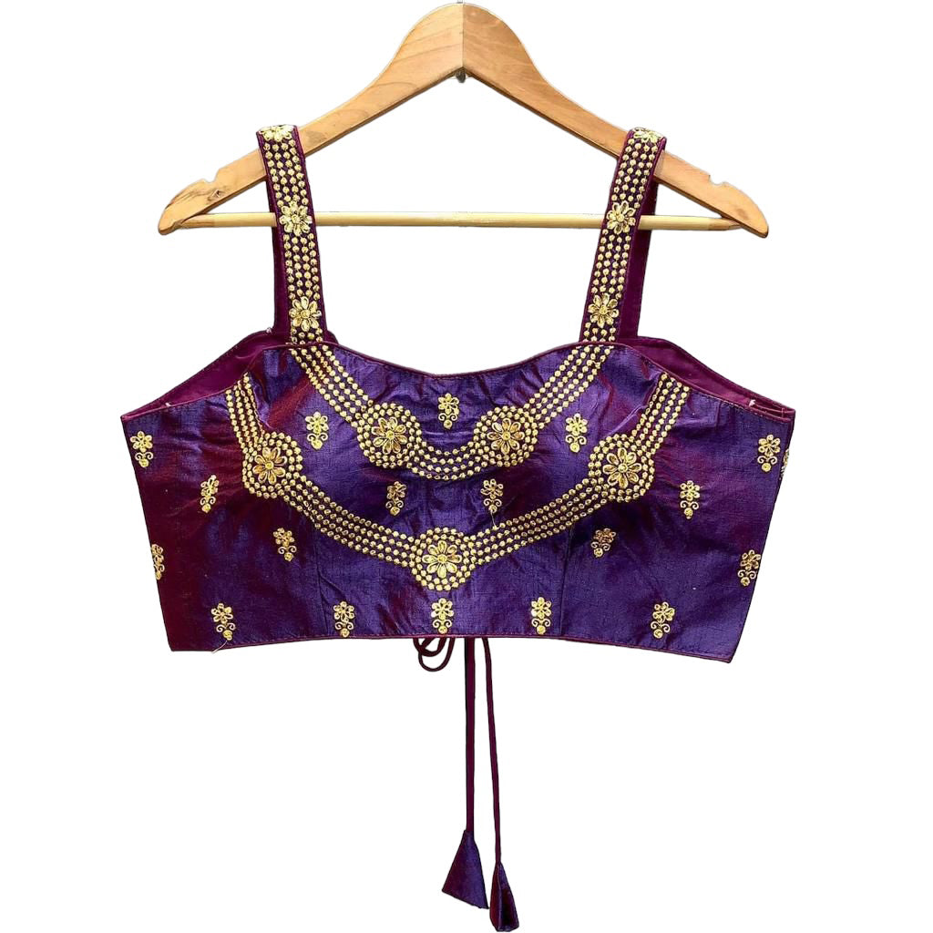 Thin Strap Choli Blouse-Many Colors - Vintage India NYC