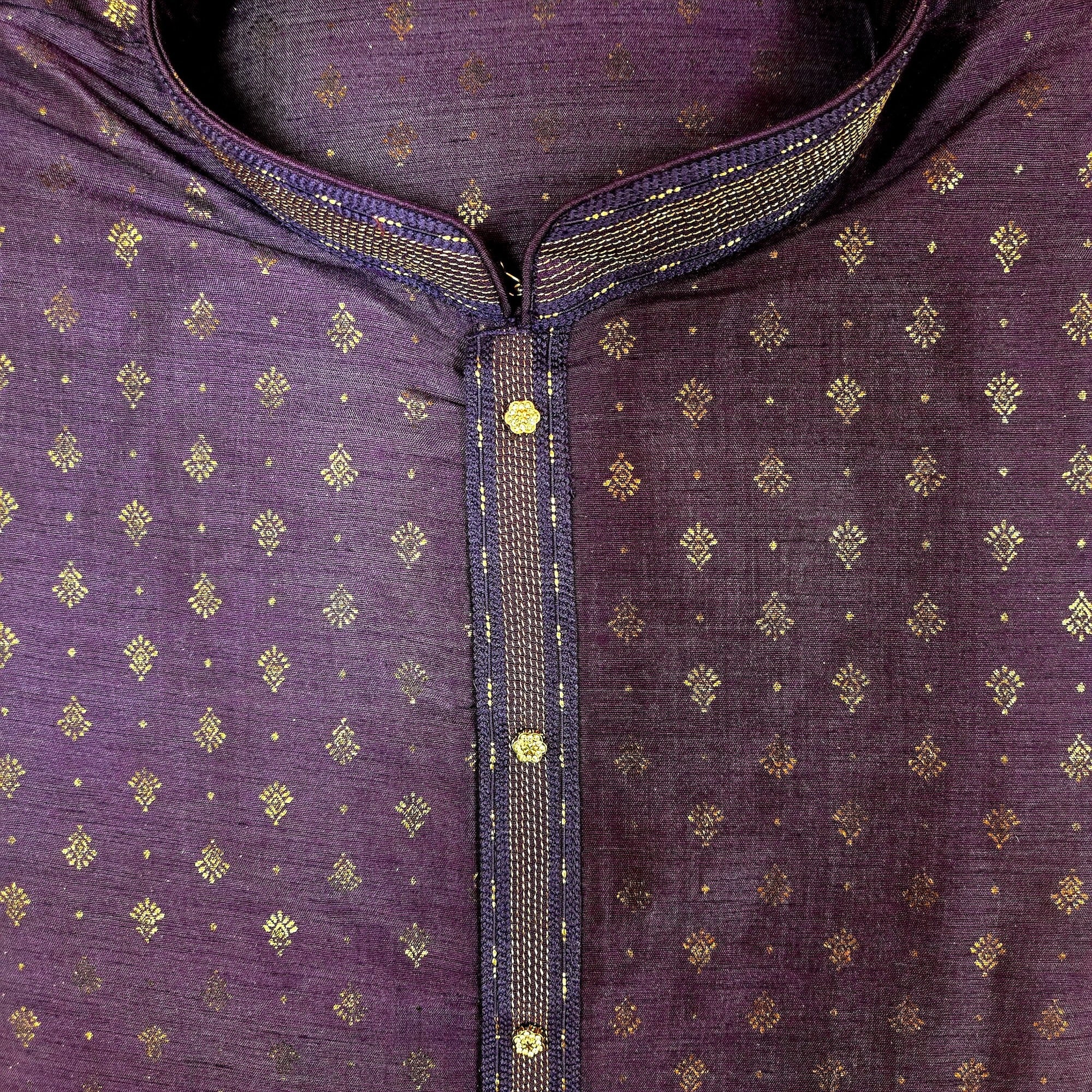 Small Buta Brocade Kurta-Colors