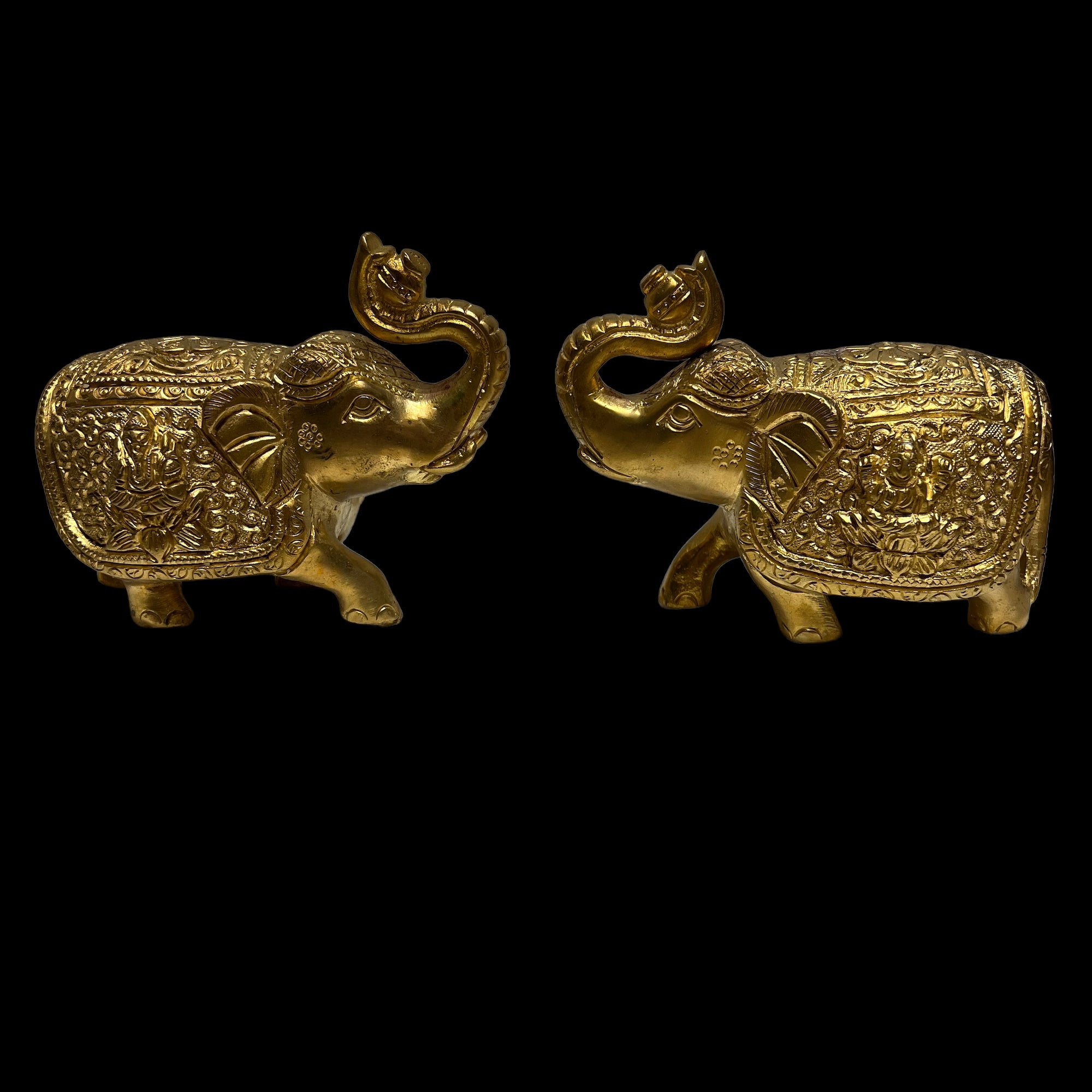 GM Pair of Elephants- 5 in - Vintage India NYC