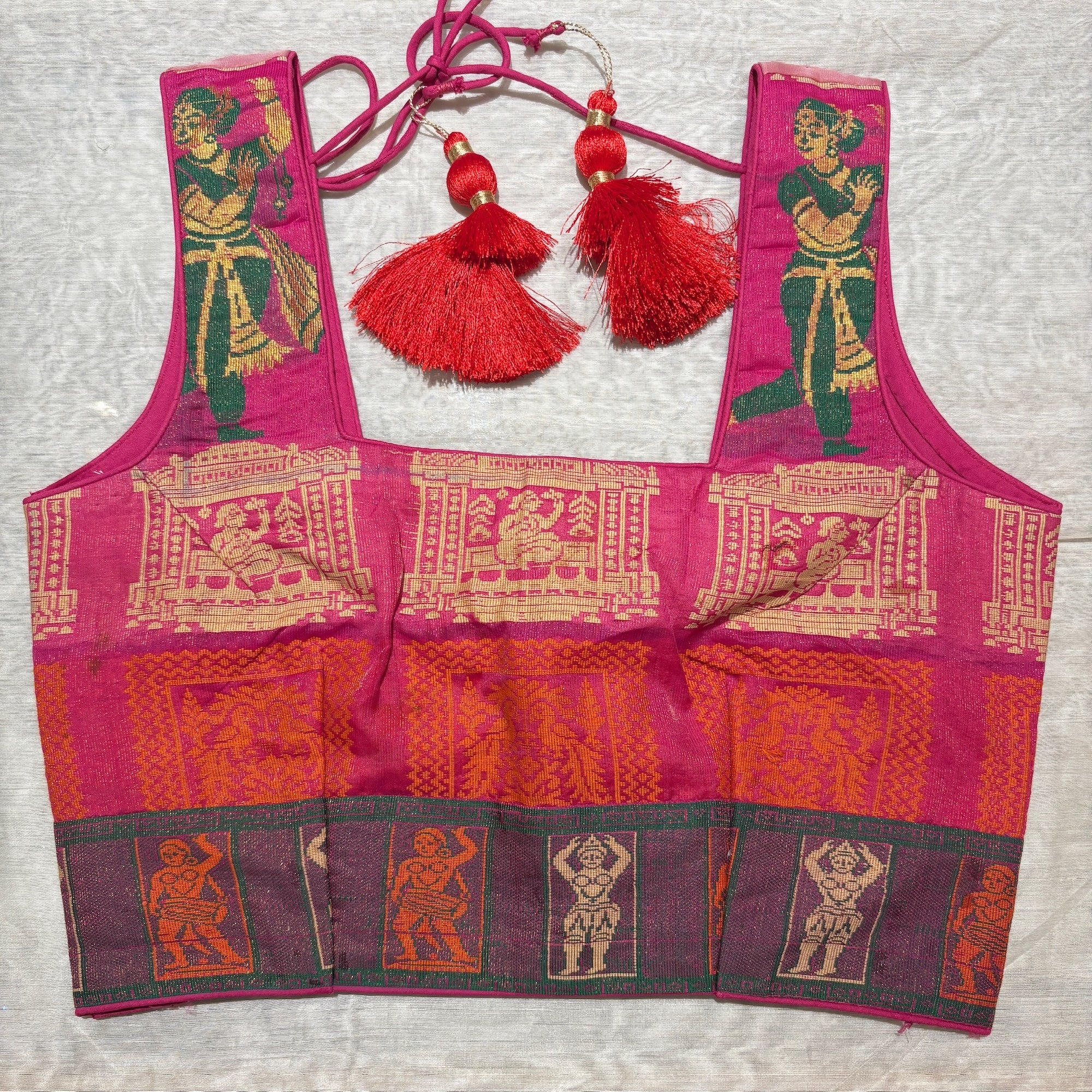 Brocade & Embroidered Saree Blouses 25-Size 30 - Vintage India NYC