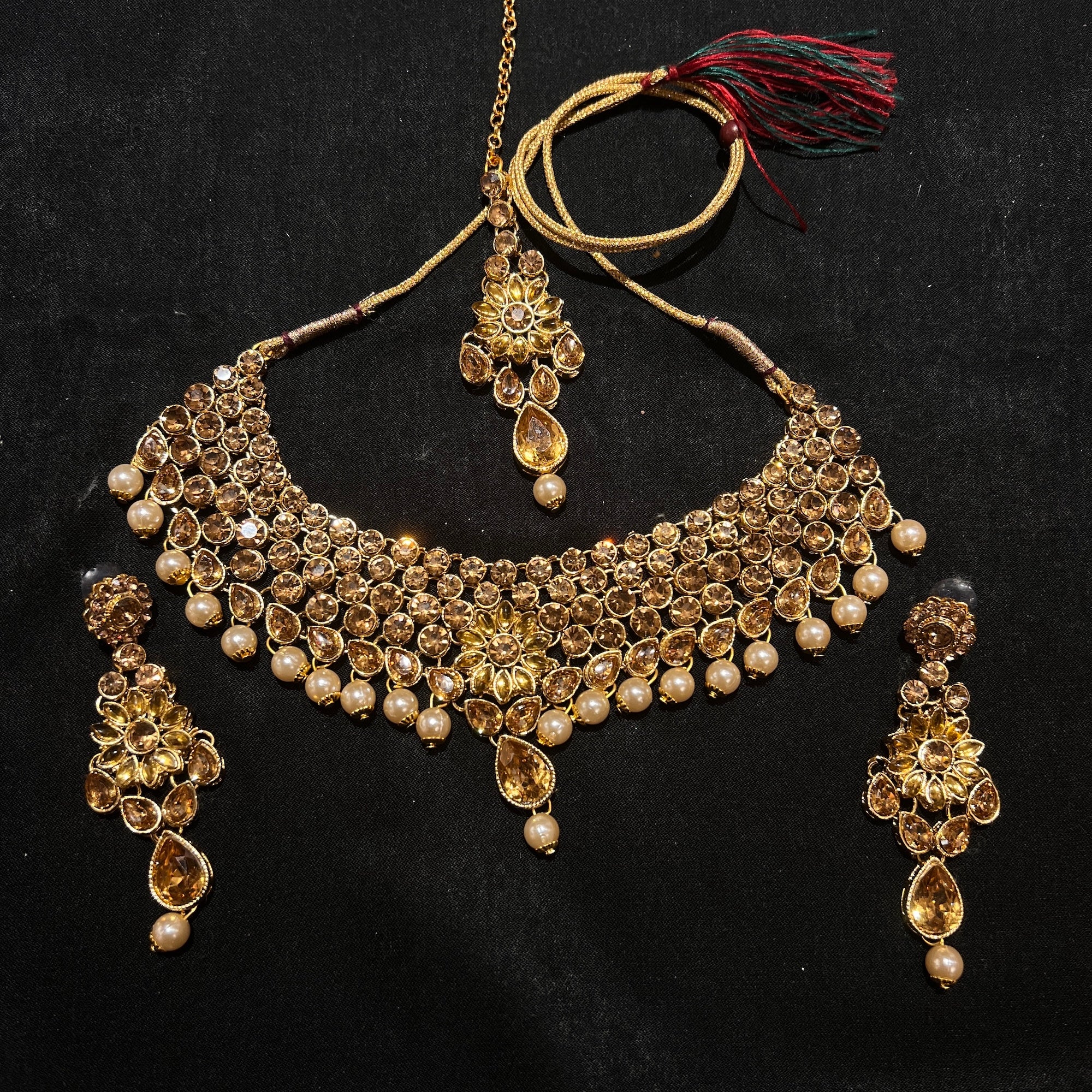 Gold Stone Necklace Set Collection-Various