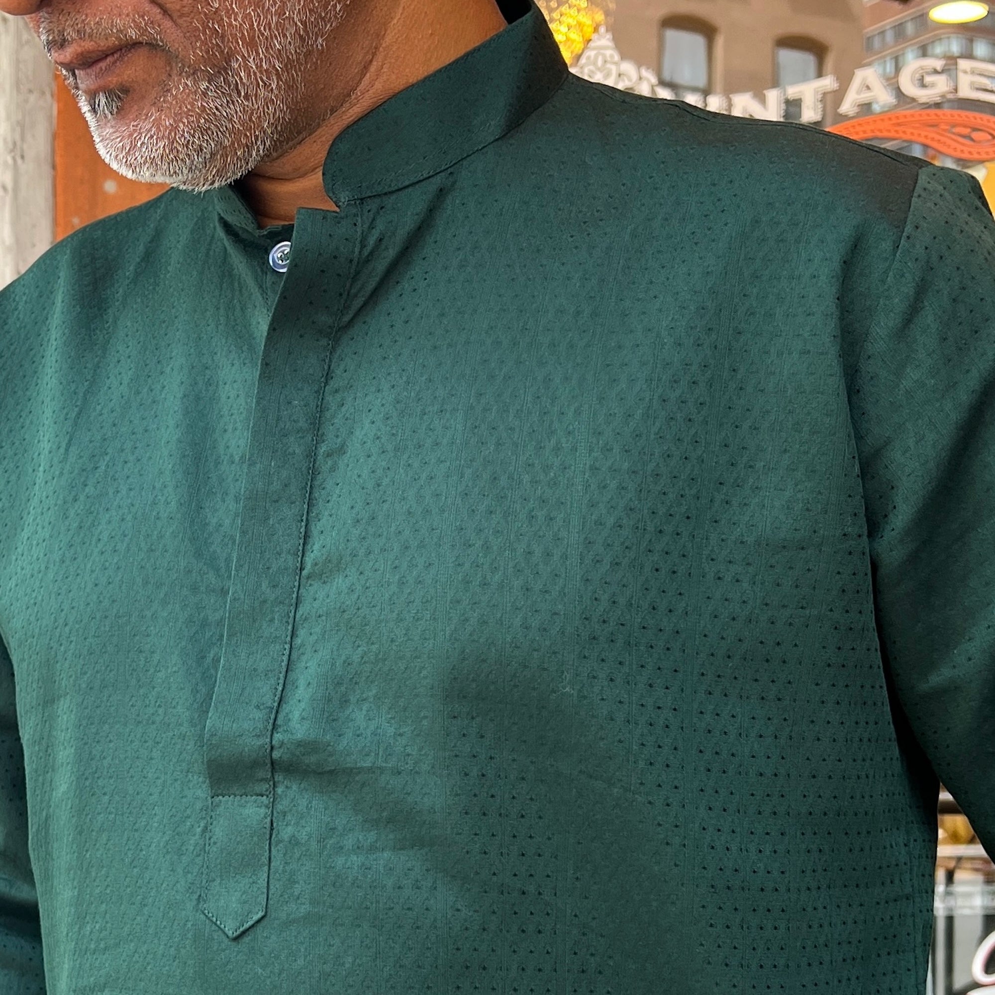 Shade Band Collar Short Kurta- Various Colors