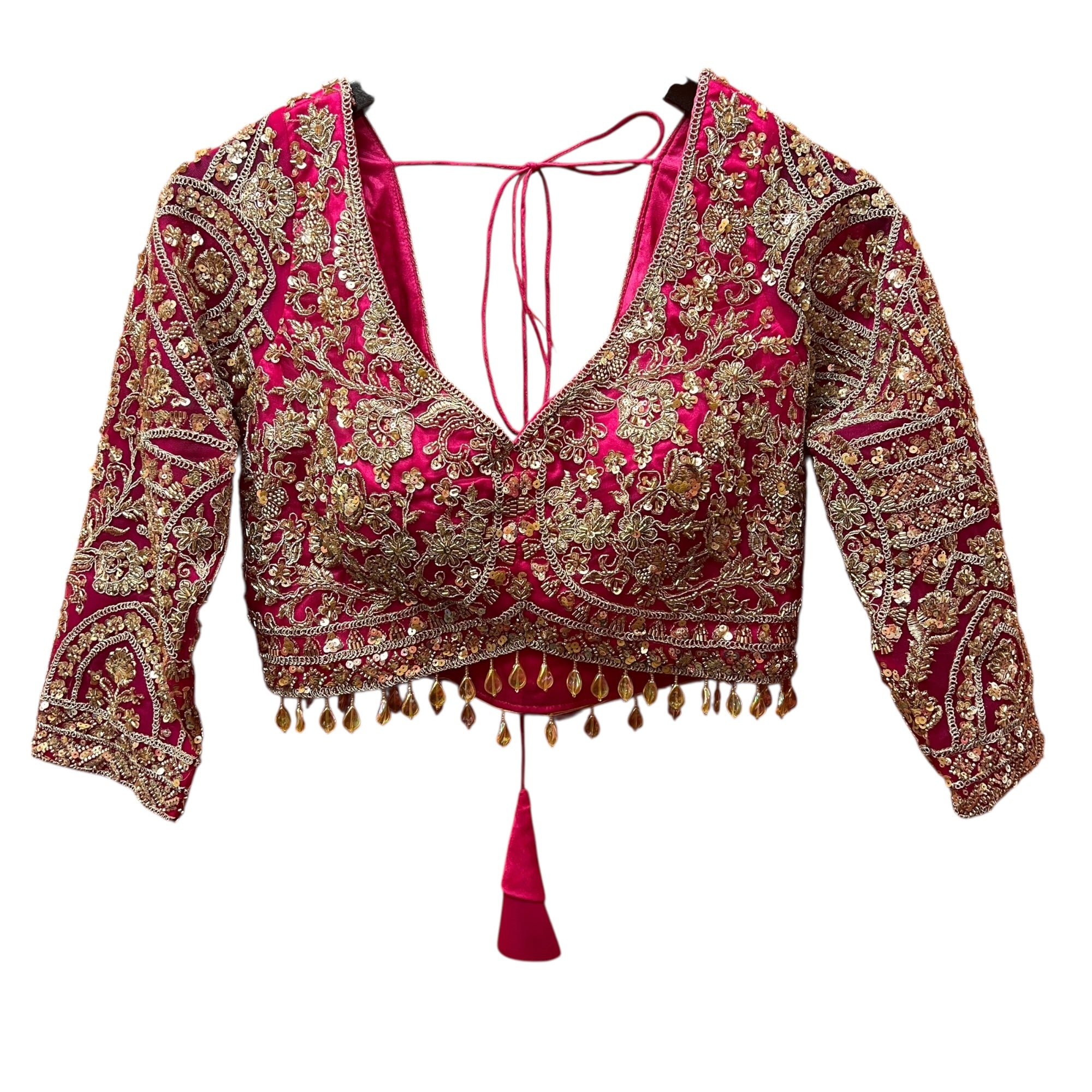 Handwork Heavy Work Semi Bridal Lehenga Sets-4 Colors - Vintage India NYC