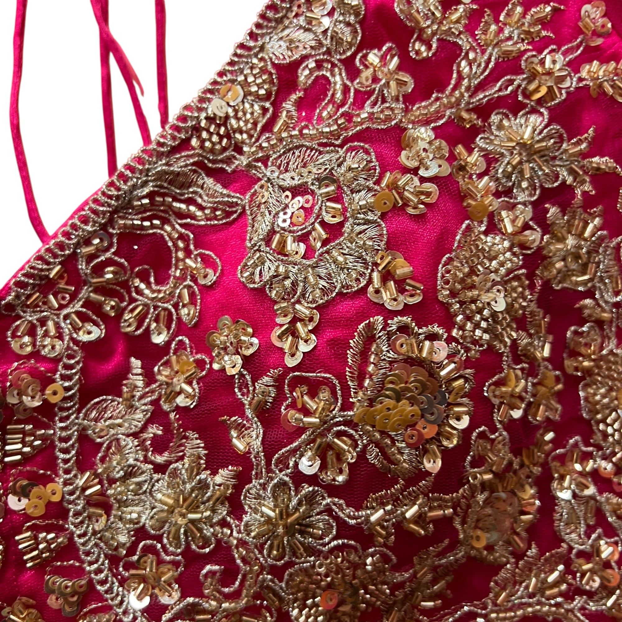 Handwork Heavy Work Semi Bridal Lehenga Sets-4 Colors - Vintage India NYC