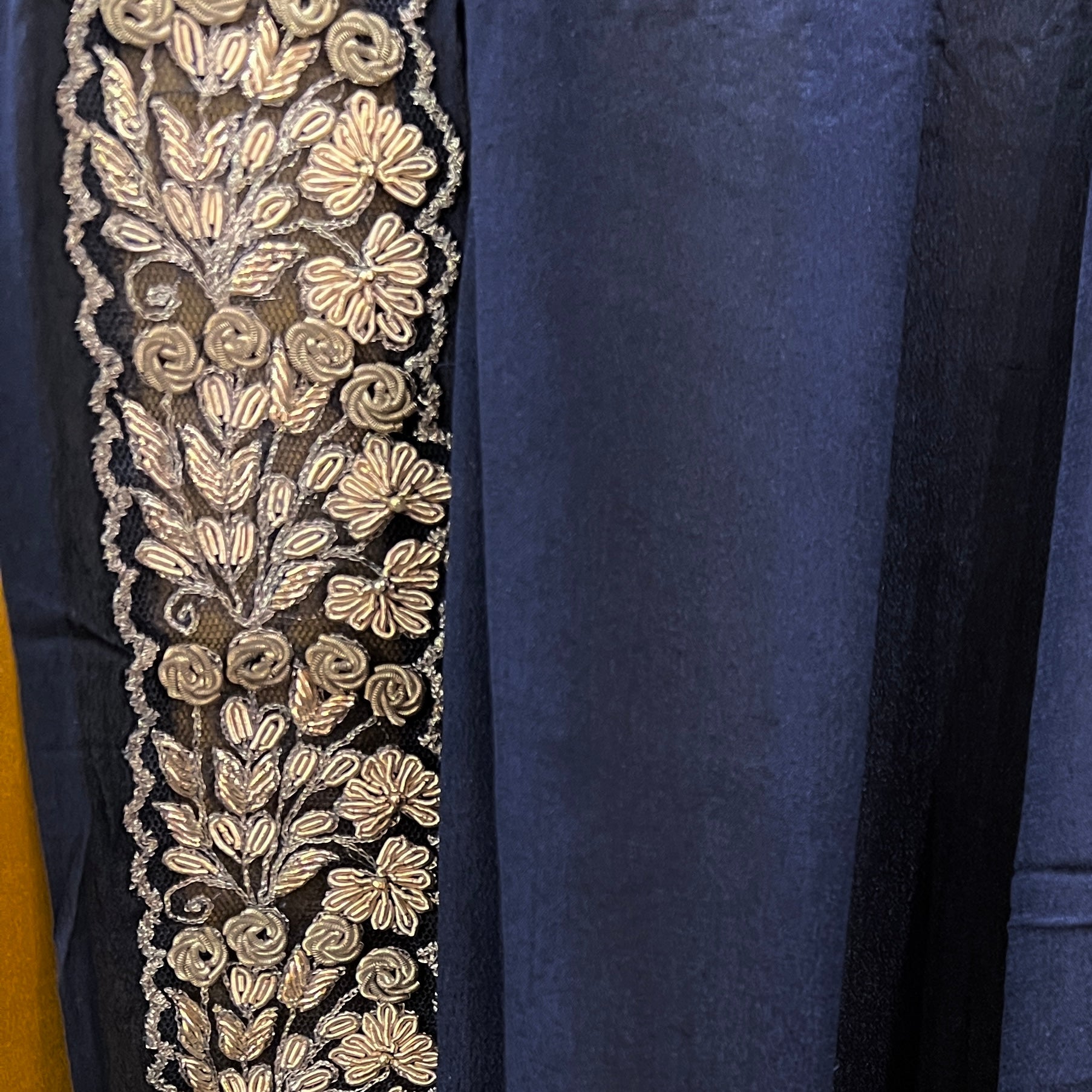 Navy Heavy Work Dupatta