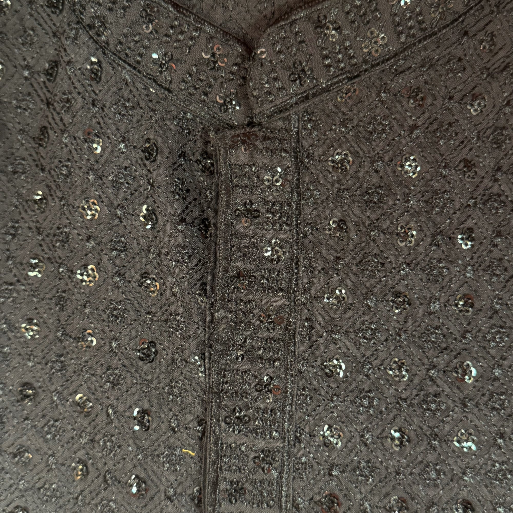 Sequin Flower Kurta Set- Colors